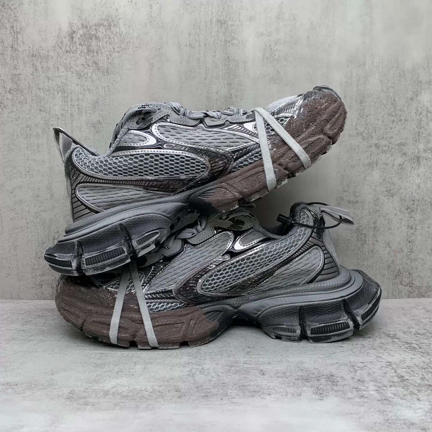 Balenciaga Balenciaga 3xl Mud-Dyed Distressed Dad Shoe 40 98 New LX1474 Size US 7 / EU 40 - 3 Thumbnail