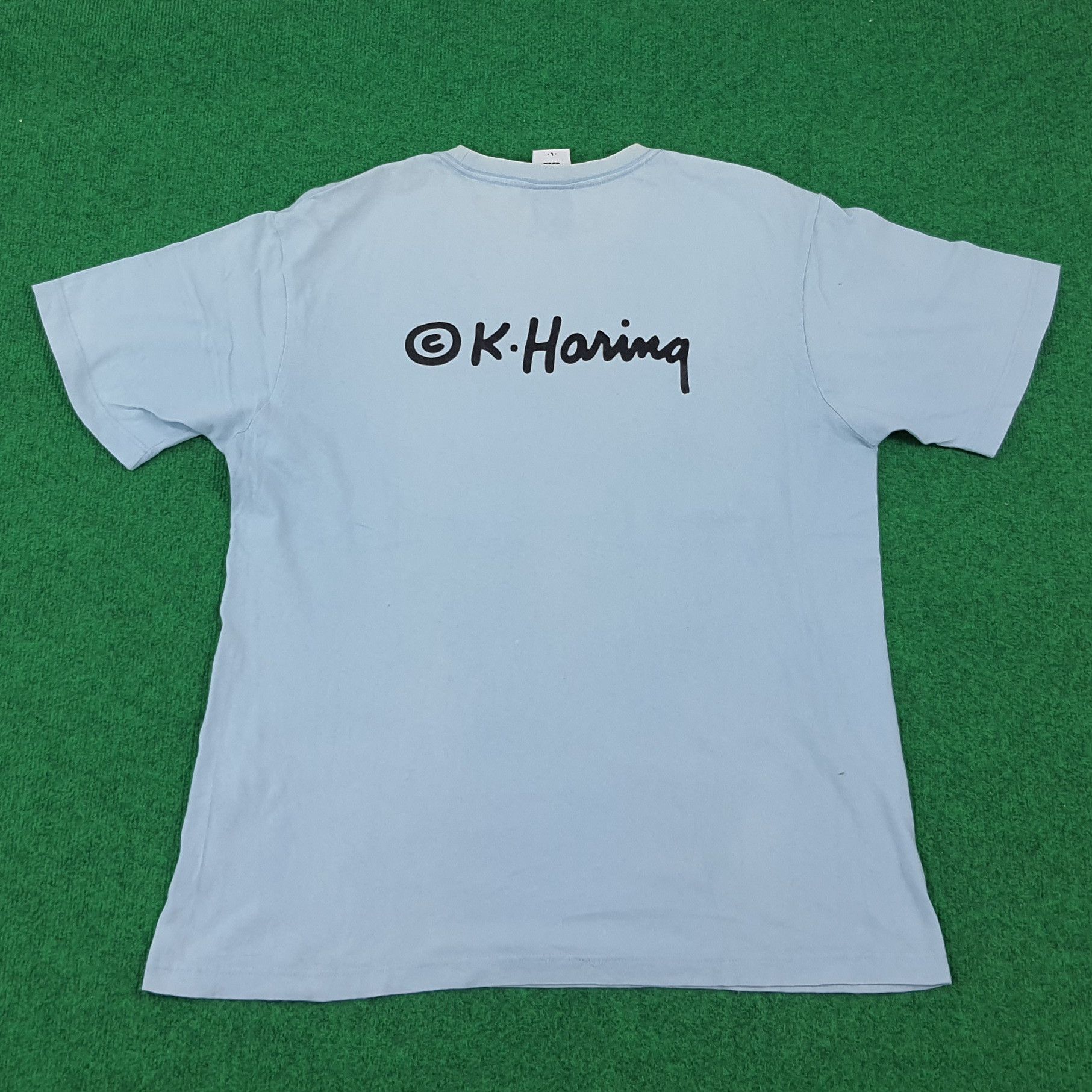 Keith Haring × Vintage Vintage Keith Haring Streetwear Tshirt Size US L / EU 52-54 / 3 - 3 Thumbnail