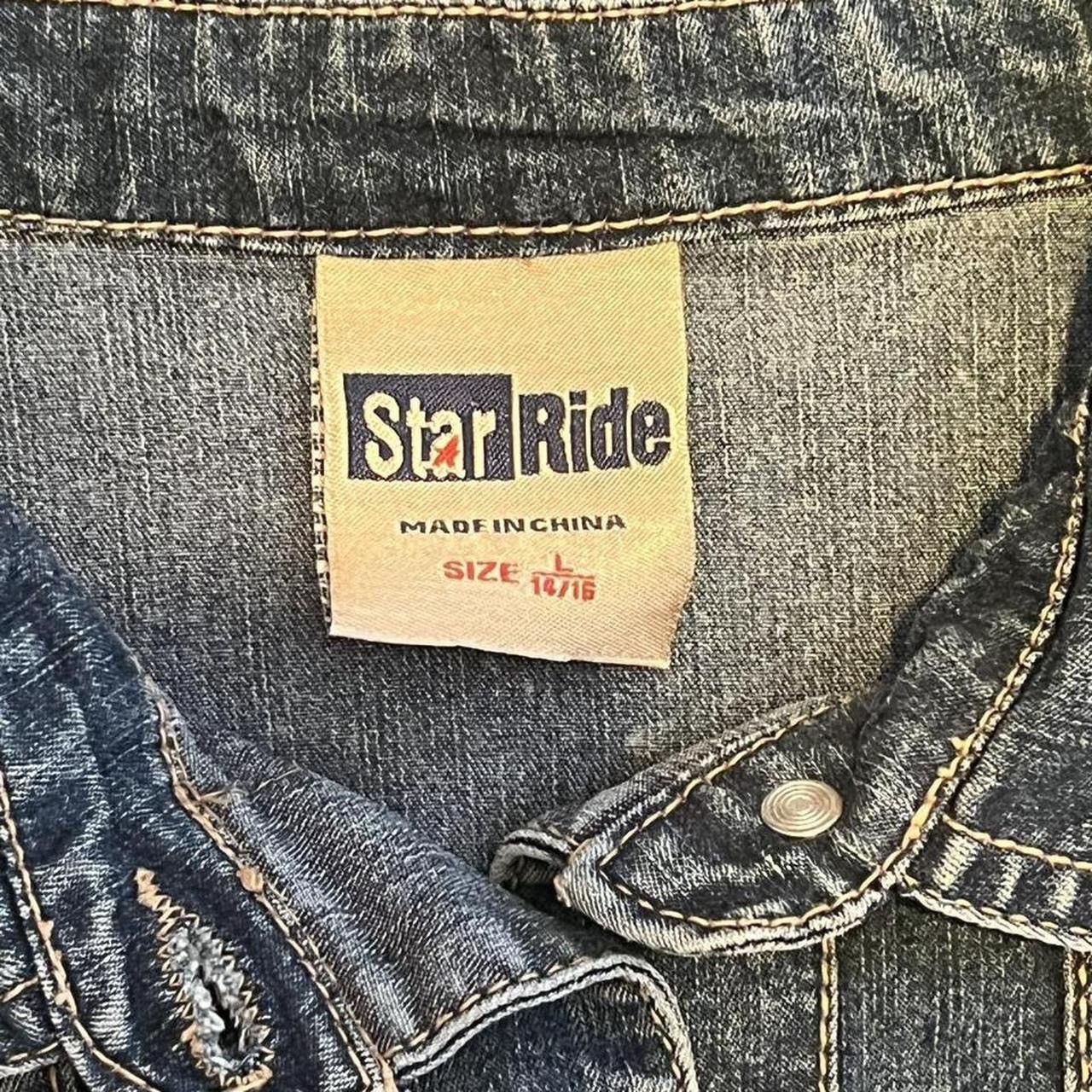 Vintage STAR RIDE TRUE AMERICAN VINTAGE Late 90s denim mini w/belt Size L / US 10 / IT 46 - 2 Thumbnail