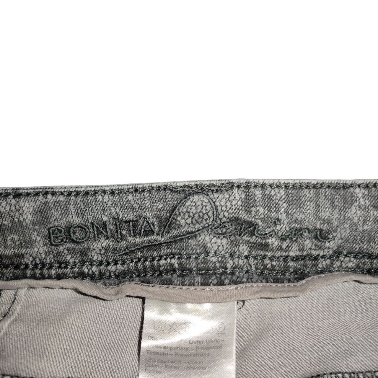 Japanese Brand BONITA DENIM Women's Gray Cotton Printed Jeans W34 L30 Size 34" / US 12 / IT 48 - 9 Thumbnail