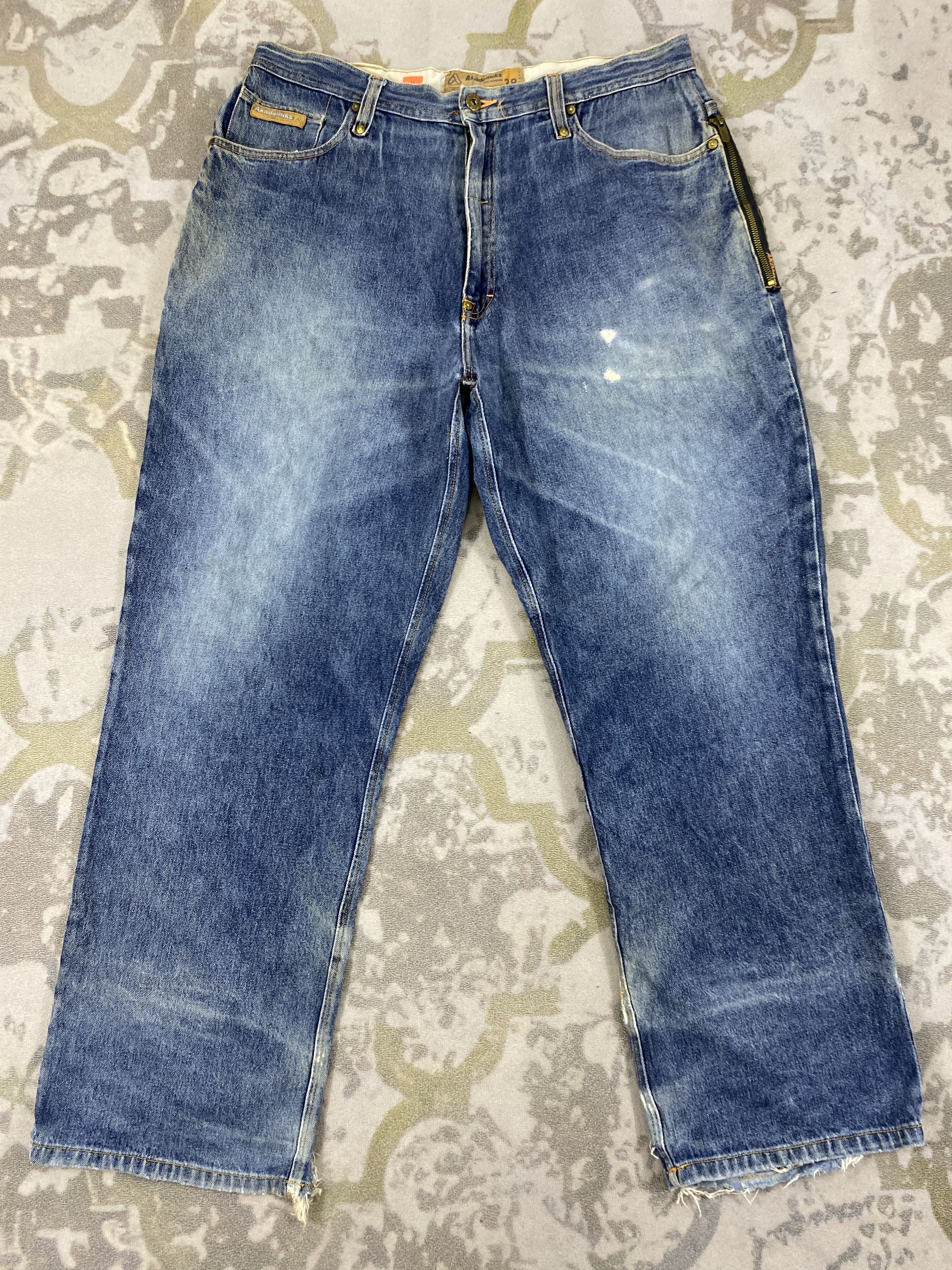 Akademiks Akademiks Distressed Blue Baggy Jeans 36x30 Denim- JN3810 Size US 36 / EU 52 - 1 Thumbnail