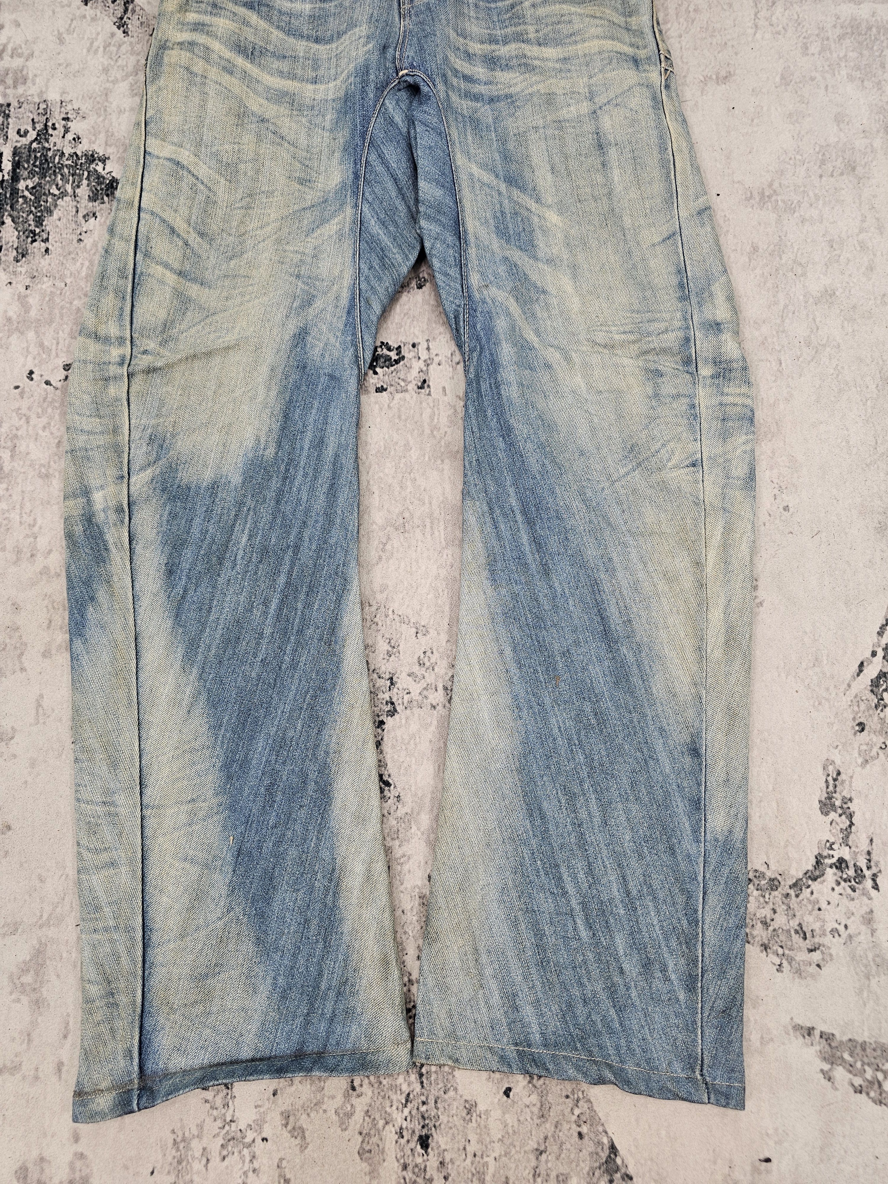 Edwin EDWIN 505 E FUNCTION Twisted Stone Wash Stain Jeans JB0304 Size US 32 / EU 48 - 3 Thumbnail