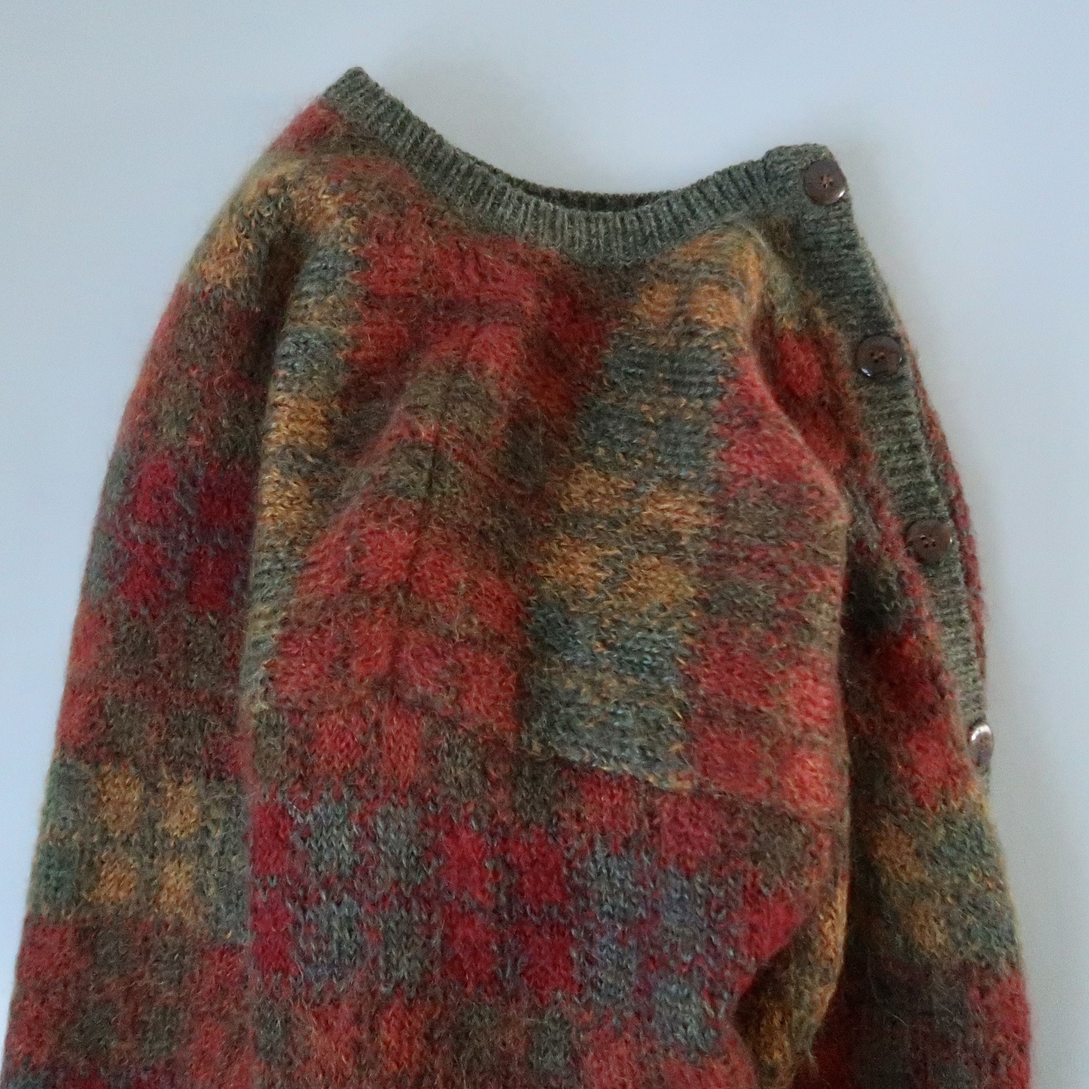 Vintage 1990s SUSAN BRISTOL nylon lined mohair-mix cardigan Size L / US 10 / IT 46 - 13 Thumbnail