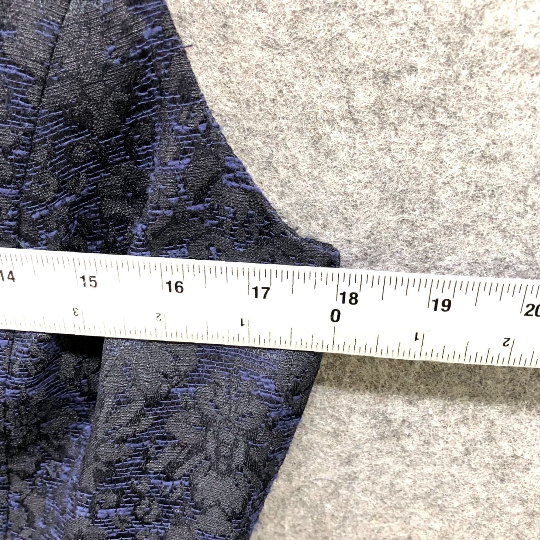 Banana Republic Banana Republic Dress Sleeveless Pleated Jacquard A-Line Navy Blue 8 V-Neck Knit Polyester Blend Womens Size M / US 6-8 / IT 42-44 - 6 Thumbnail