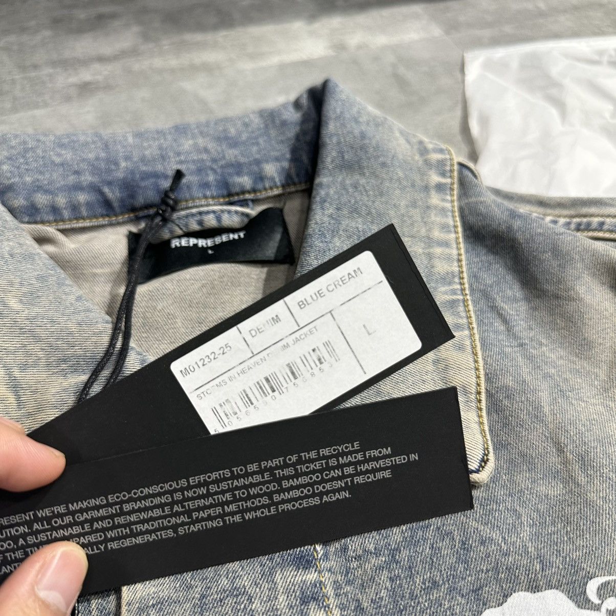 Represent Clo. Represent Storms In Heaven Denim Jacket Size US L / EU 52-54 / 3 - 7 Thumbnail