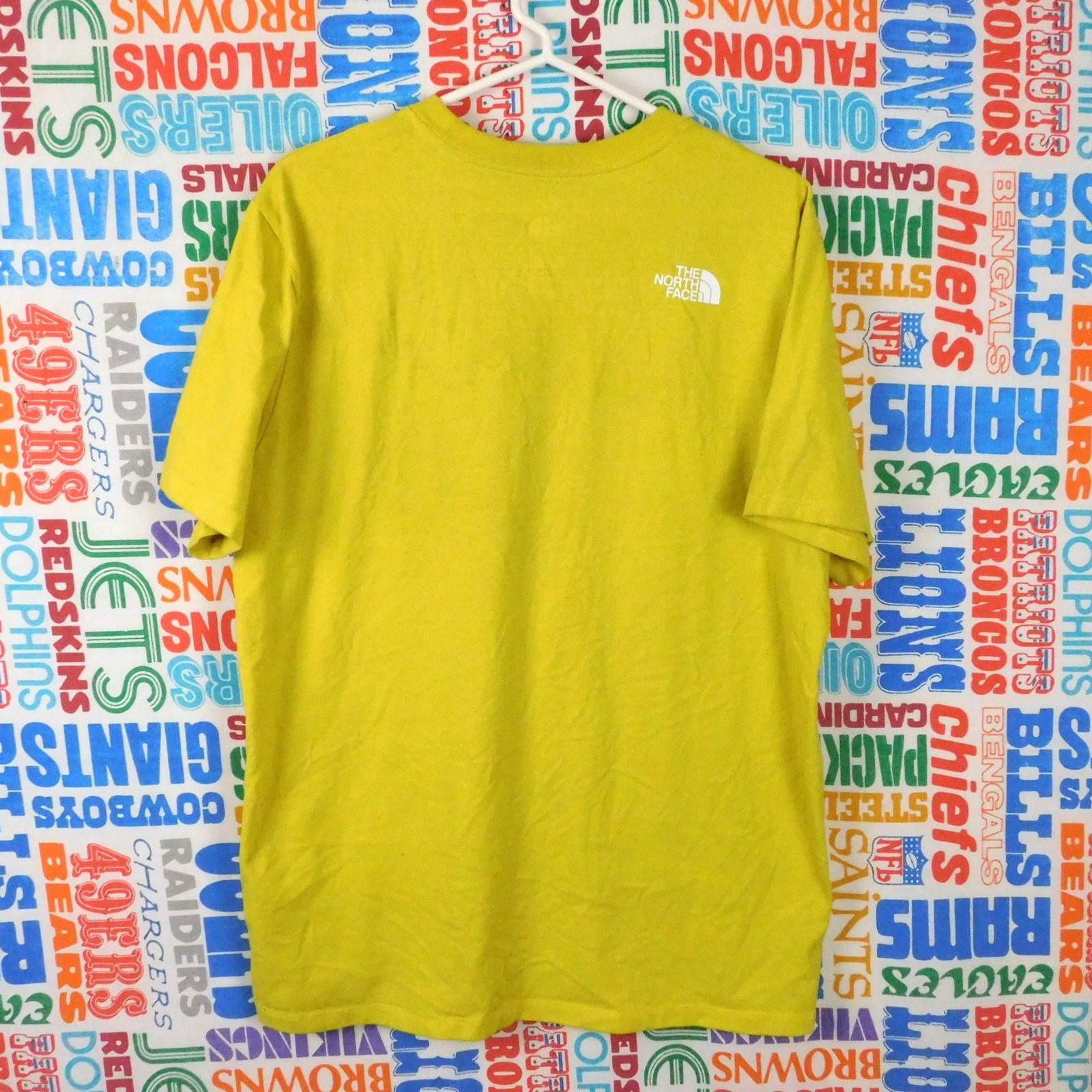 The North Face The North Face T Shirt Sz L Yellow Square Logo Double Sided Size US L / EU 52-54 / 3 - 2 Thumbnail