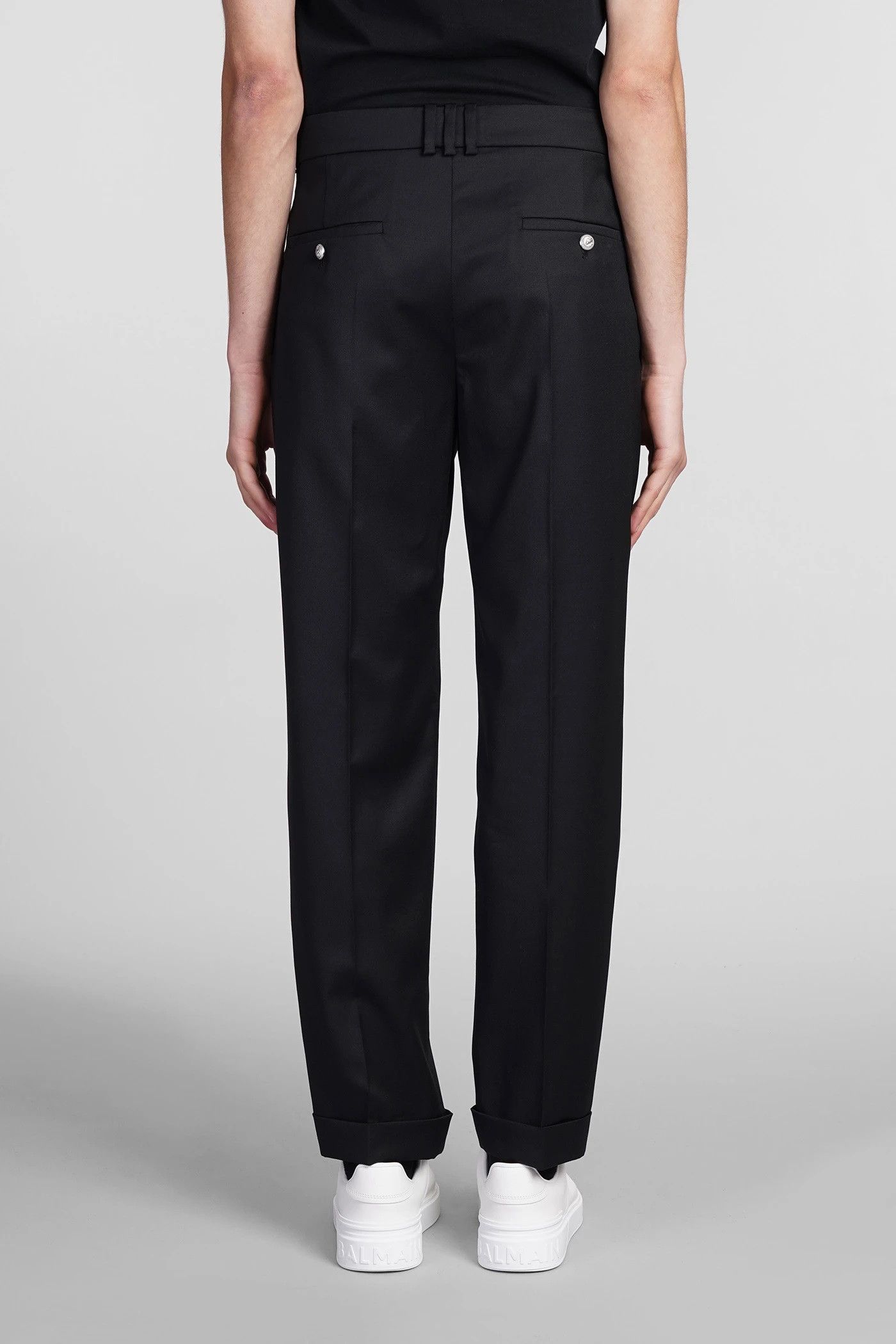 Balmain Balmain Tailored Trousers - Black Wool Size US 38 / EU 54 - 3 Thumbnail