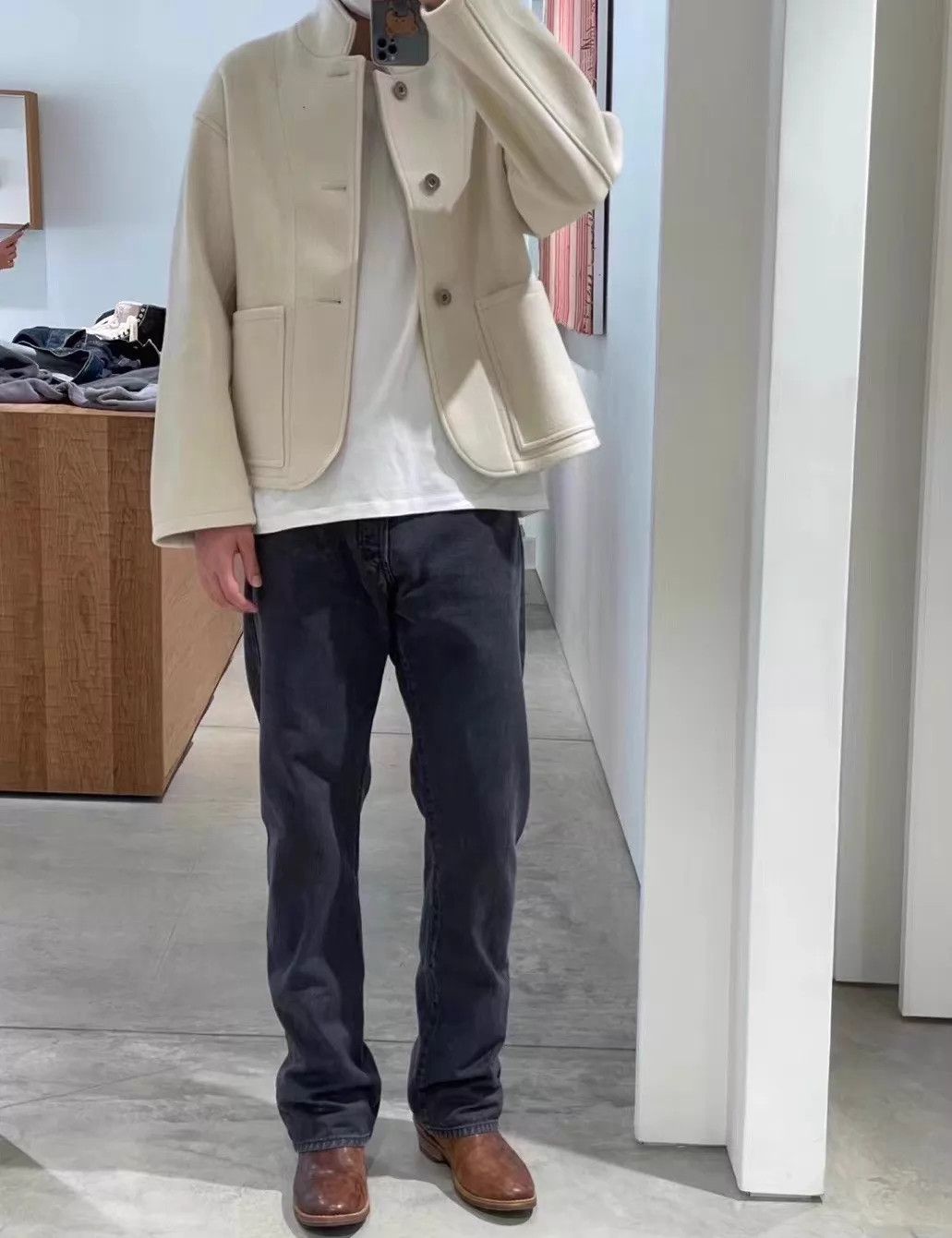 Visvim VISVIM 21AW HAYWARD JKT (MELTON) NEW ivory 3 FIL Size US L / EU 52-54 / 3 - 9 Thumbnail