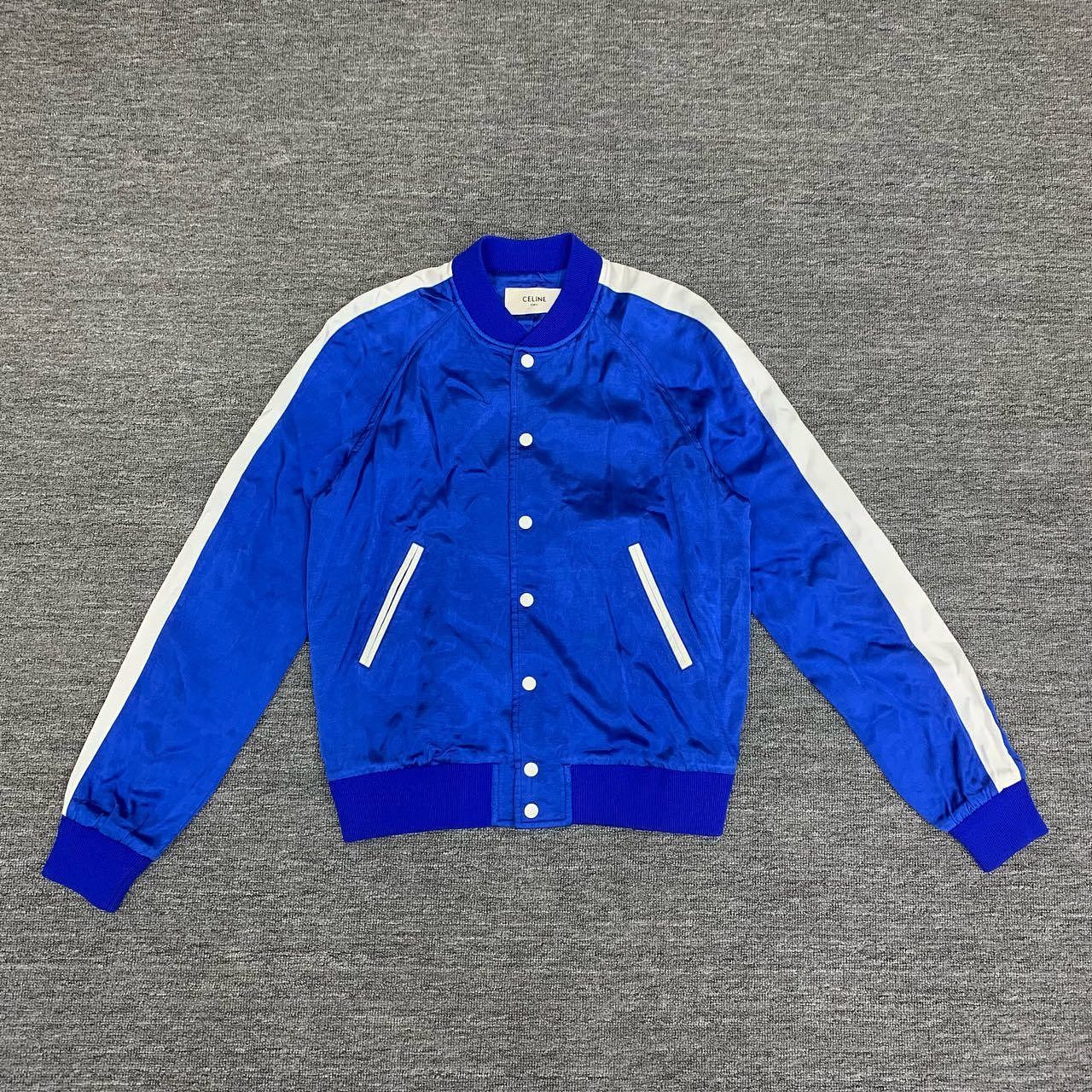 Celine Celine Logo Viscose Bomber Jacket Size 50 Size US M / EU 48-50 / 2 - 1 Thumbnail