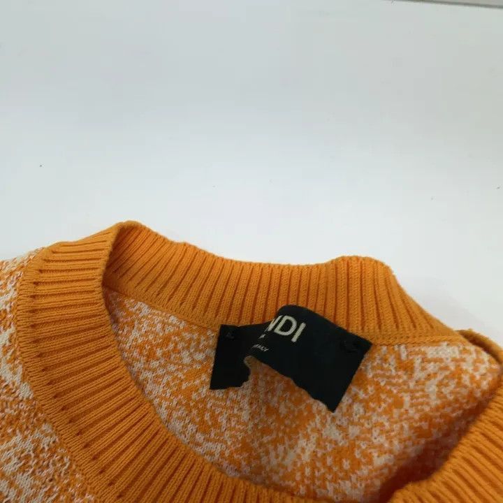 Fendi Fendi Logo Knit Sweater for Men in Orange -2507 Size US L / EU 52-54 / 3 - 5 Thumbnail