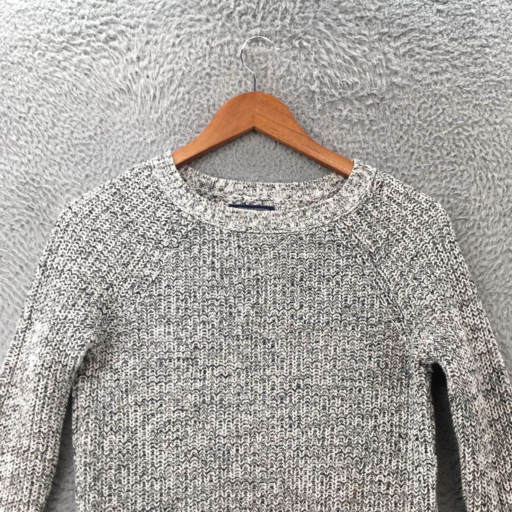 American Eagle Outfitters American Eagle Outfitters Pullover Sweater Womens S Gray Cotton Long Sleeve Knit Size S / US 4 / IT 40 - 2 Thumbnail