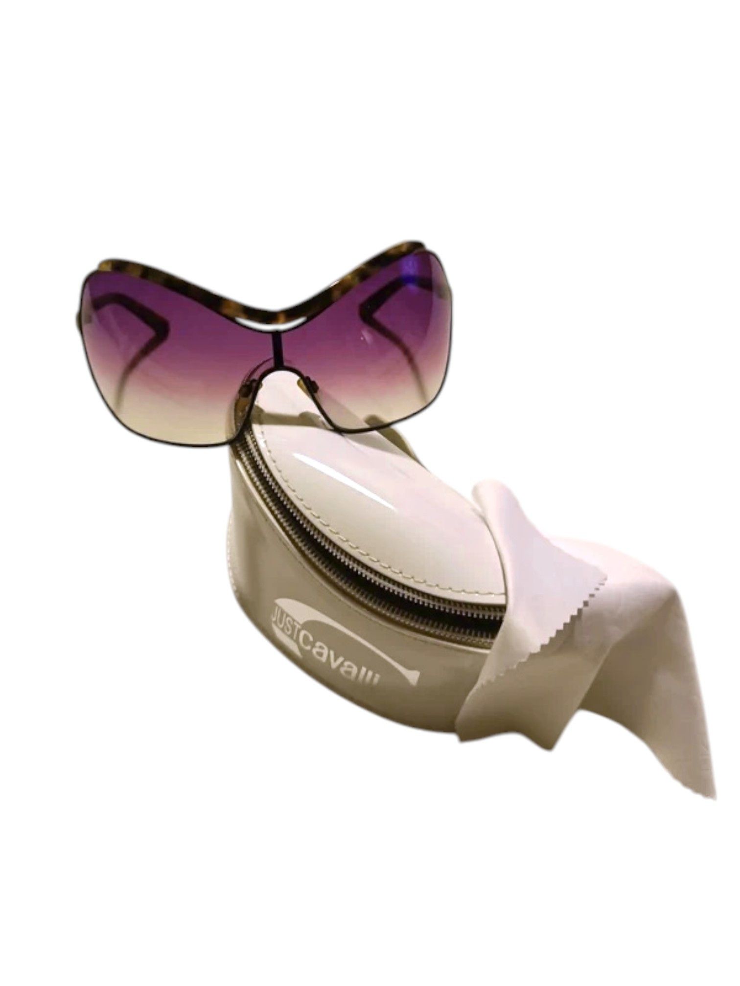 Roberto Cavalli Just Cavalli Purple Gradient Shield Sunglasses, Mid 2000s Size ONE SIZE - 4 Thumbnail