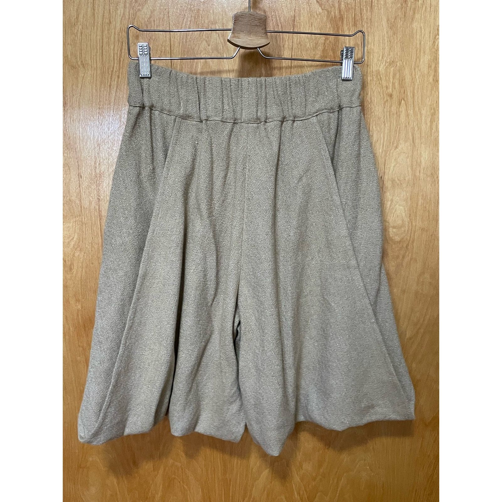 Palomo Spain Palomo Spain Beige Linen Sackcloth Shorts Size US 30 / EU 46 - 1 Thumbnail