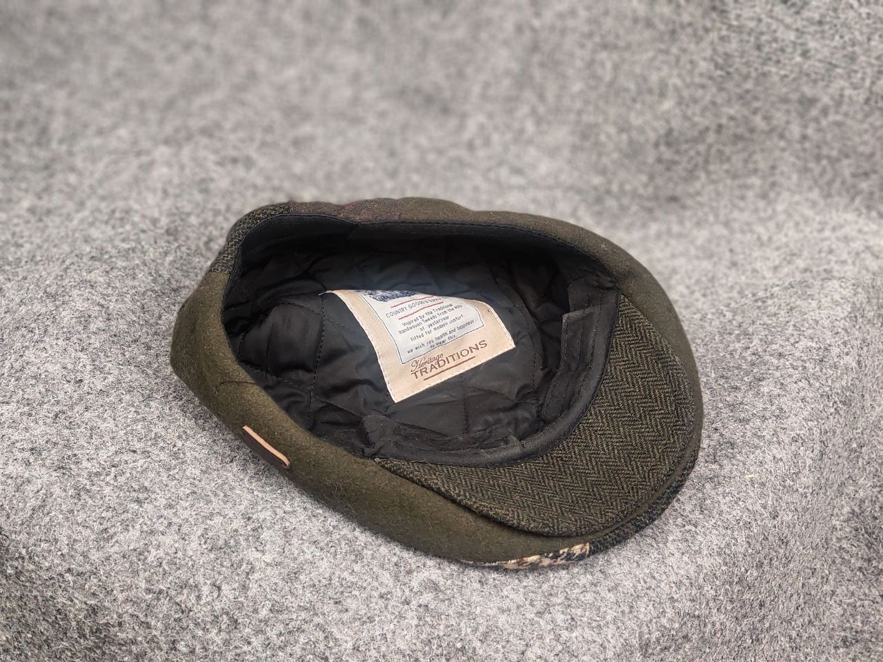 Harris Tweed Vintage 90's Heritage Harris Tweed Patchwork flat cap hat Size ONE SIZE - 9 Thumbnail