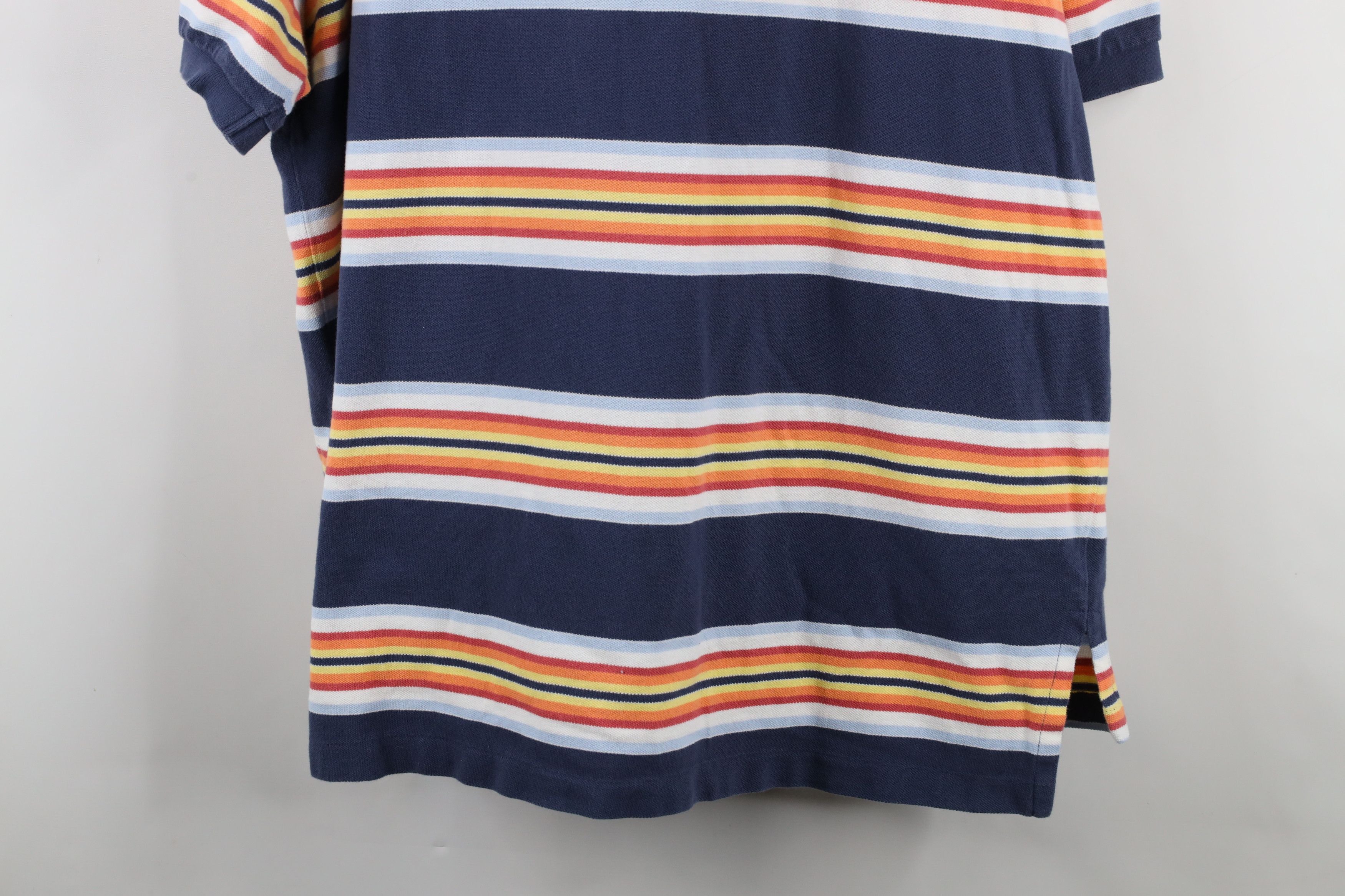 Polo Ralph Lauren Vintage 90s Ralph Lauren Rainbow Striped Collared Polo Shirt Size US XXL / EU 58 / 5 - 10 Thumbnail