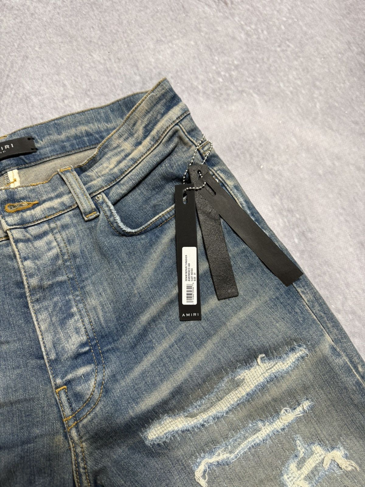Amiri AMIRI Denim Repair Thrasher Jeans Size US 31 - 9 Thumbnail