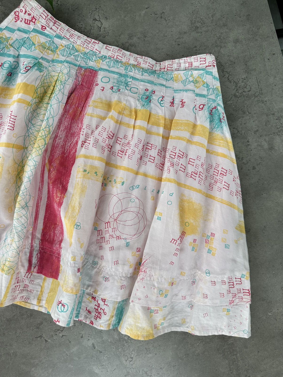 Marithe + Francois Girbaud Marithe Francois Gibraud Flared Multicolor Mini Skirt Size 30" / US 8 / IT 44 - 10 Thumbnail