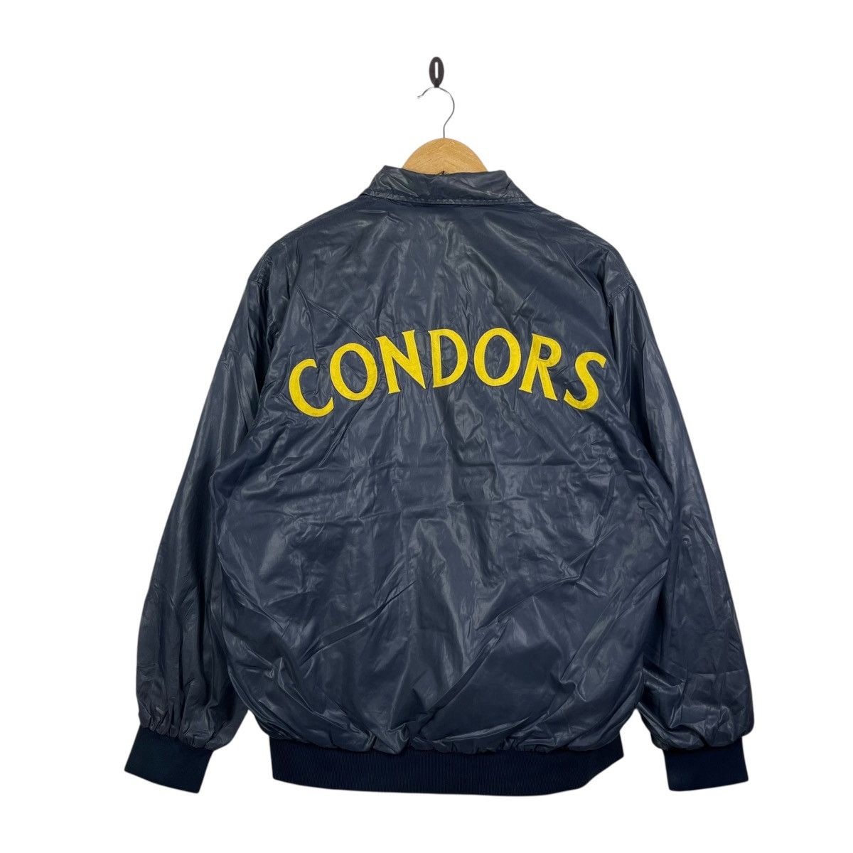 Vintage Vintage Rawlings Condors Nylon Bomber Jacket LL Navy Size US L / EU 52-54 / 3 - 1 Thumbnail