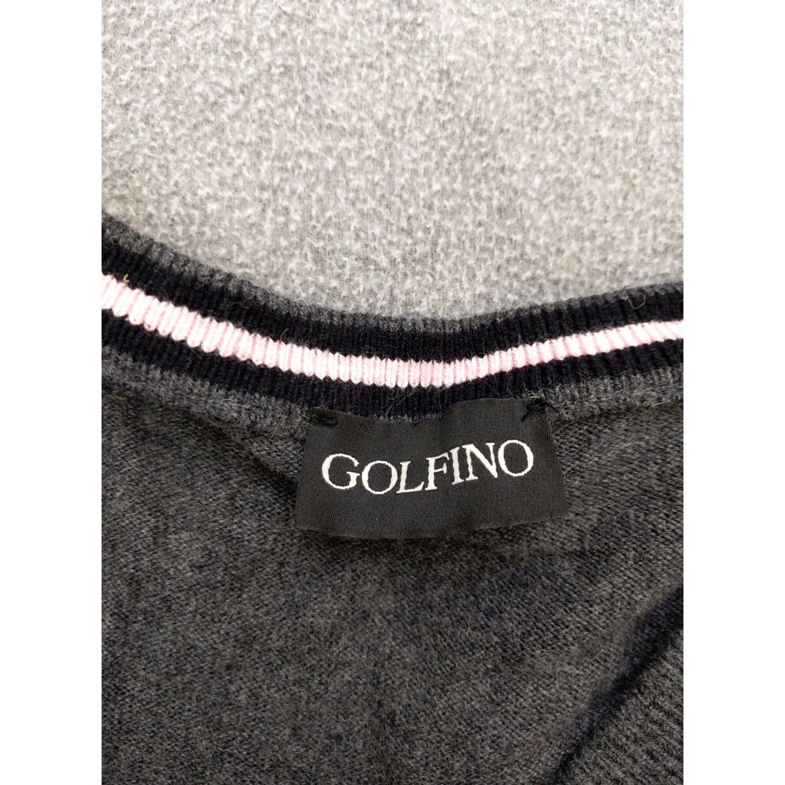 Vintage GOLFINO Mens 2XL Gray Argyle V-Neck Merino Wool Knit Sweater Pullover Sports Golf Knit Shirt Size US XXL / EU 58 / 5 - 3 Thumbnail