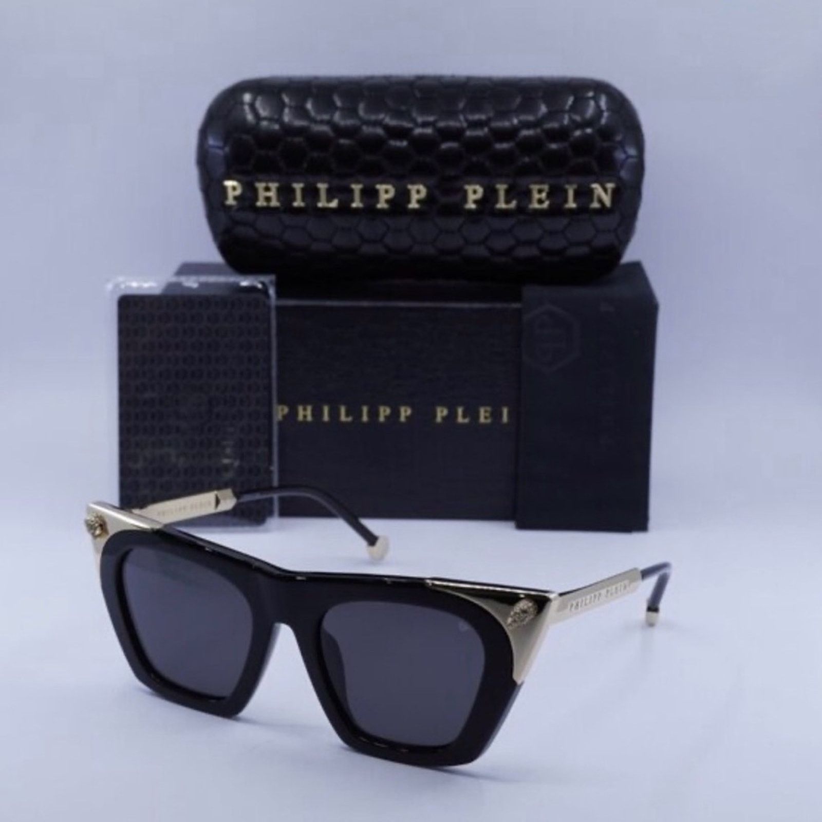 Philipp Plein New Philipp Plein Sunglasses SPP134S 0700 Authentic Size ONE SIZE - 12 Thumbnail