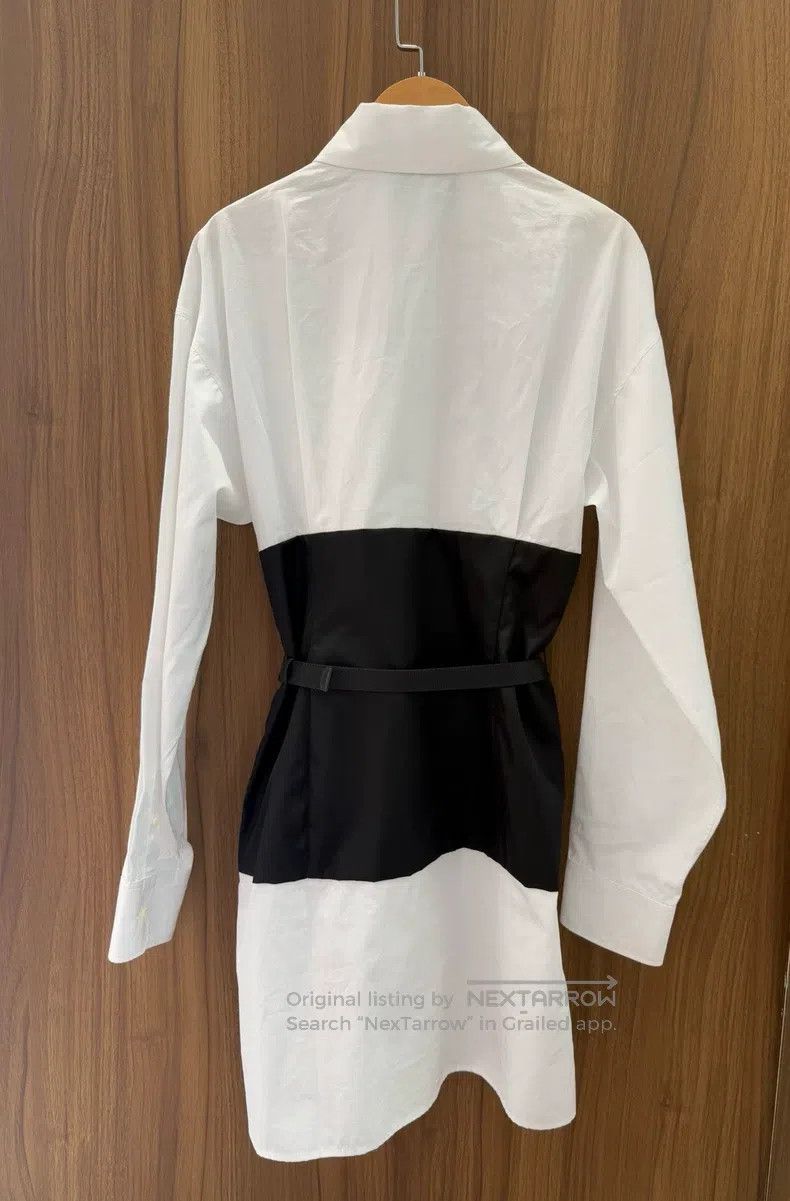 Prada Prada Black and white stitching dress Size XS / US 0-2 / IT 36-38 - 2 Thumbnail