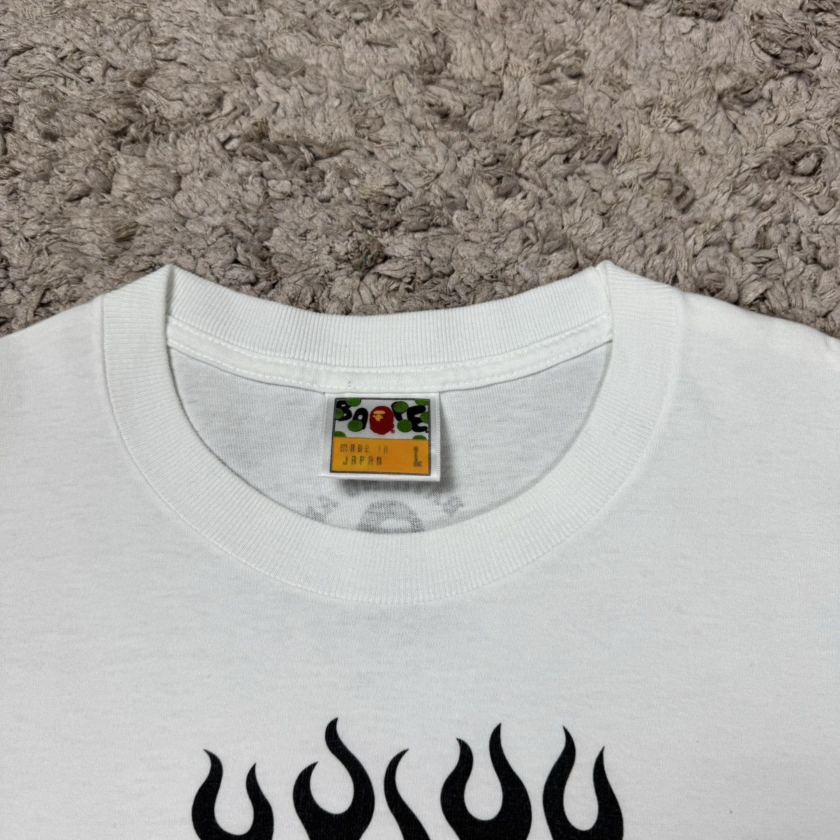 Bape Bape Baby Milo Flame Rare T-shirt Size US L / EU 52-54 / 3 - 9 Thumbnail