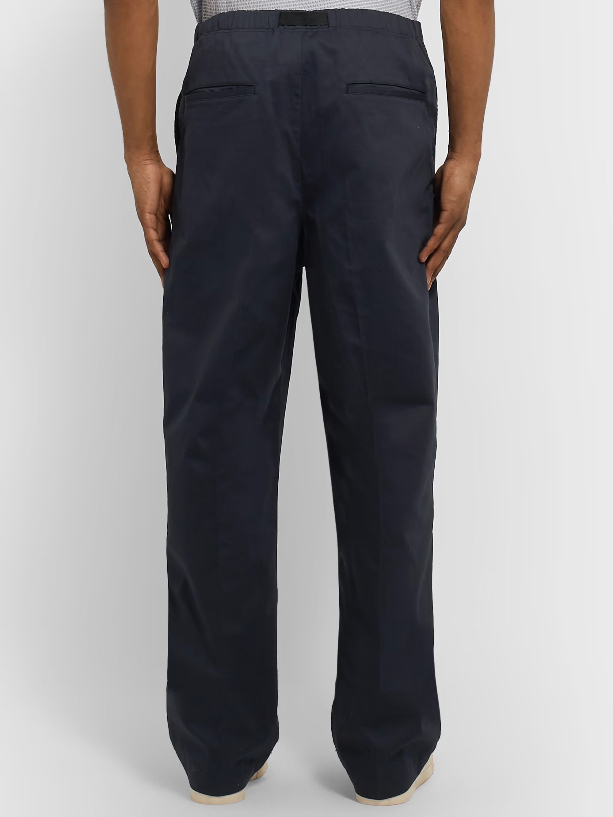 Chimala Tapered Belted Pleated Cotton-Poplin Trousers Size US 34 / EU 50 - 3 Thumbnail