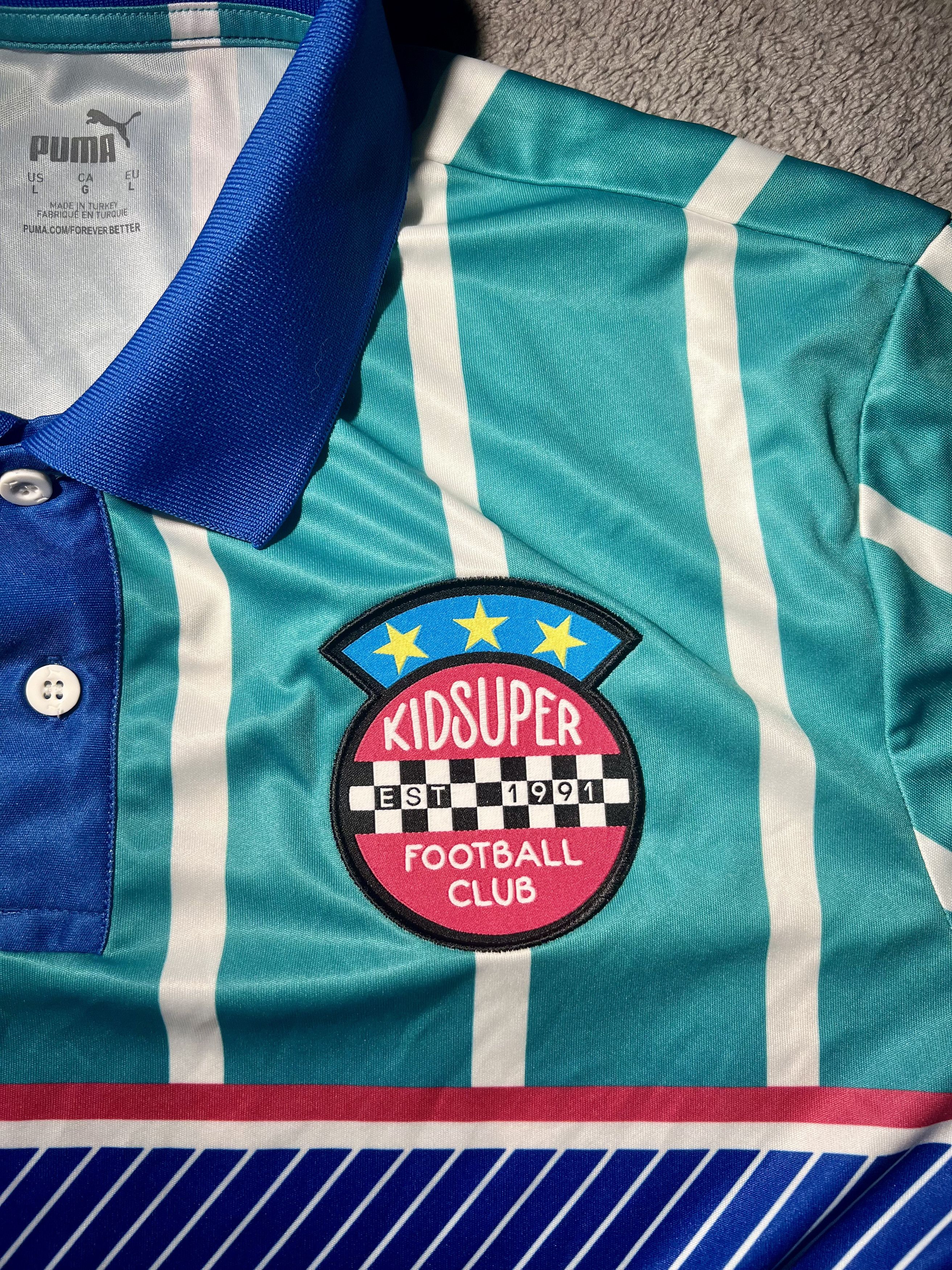 KidSuper × Puma Puma x KidSuper Jersey - Spectra Green Size US L / EU 52-54 / 3 - 4 Thumbnail