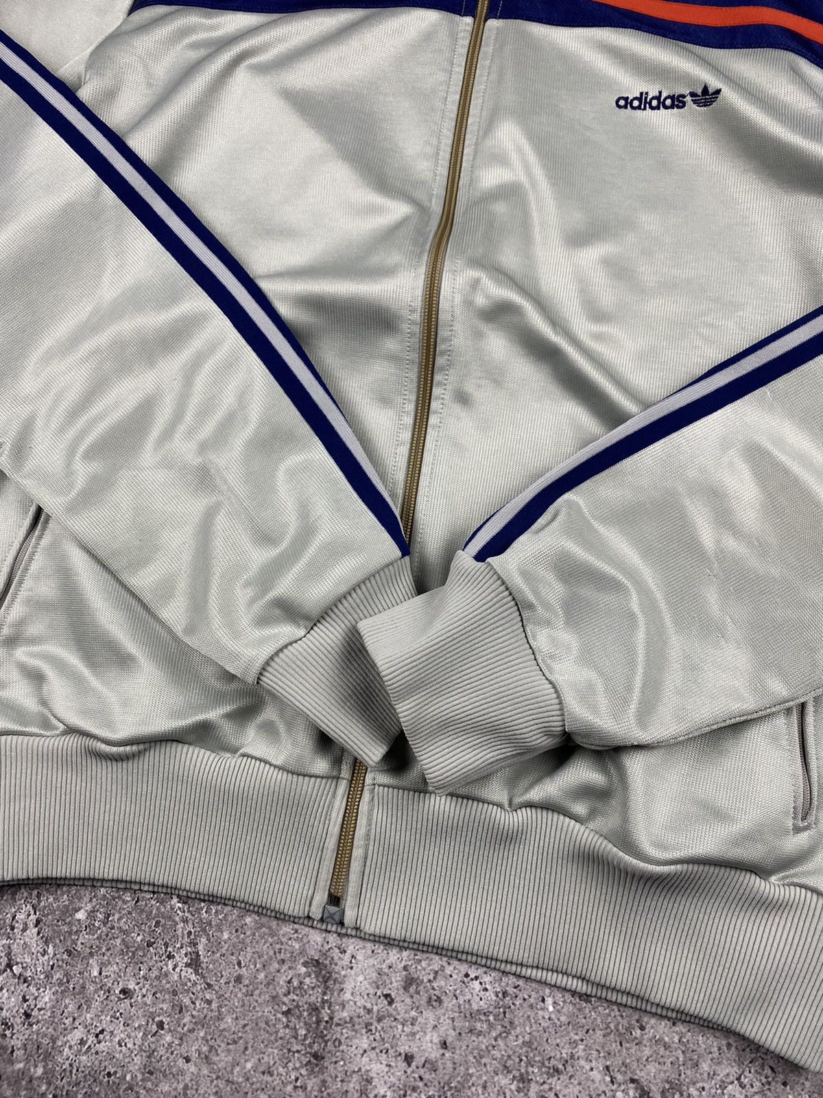 Adidas VINTAGE 1970s Adidas West Germany Y2K BAGGY Track Suit Size US L / EU 52-54 / 3 - 4 Thumbnail