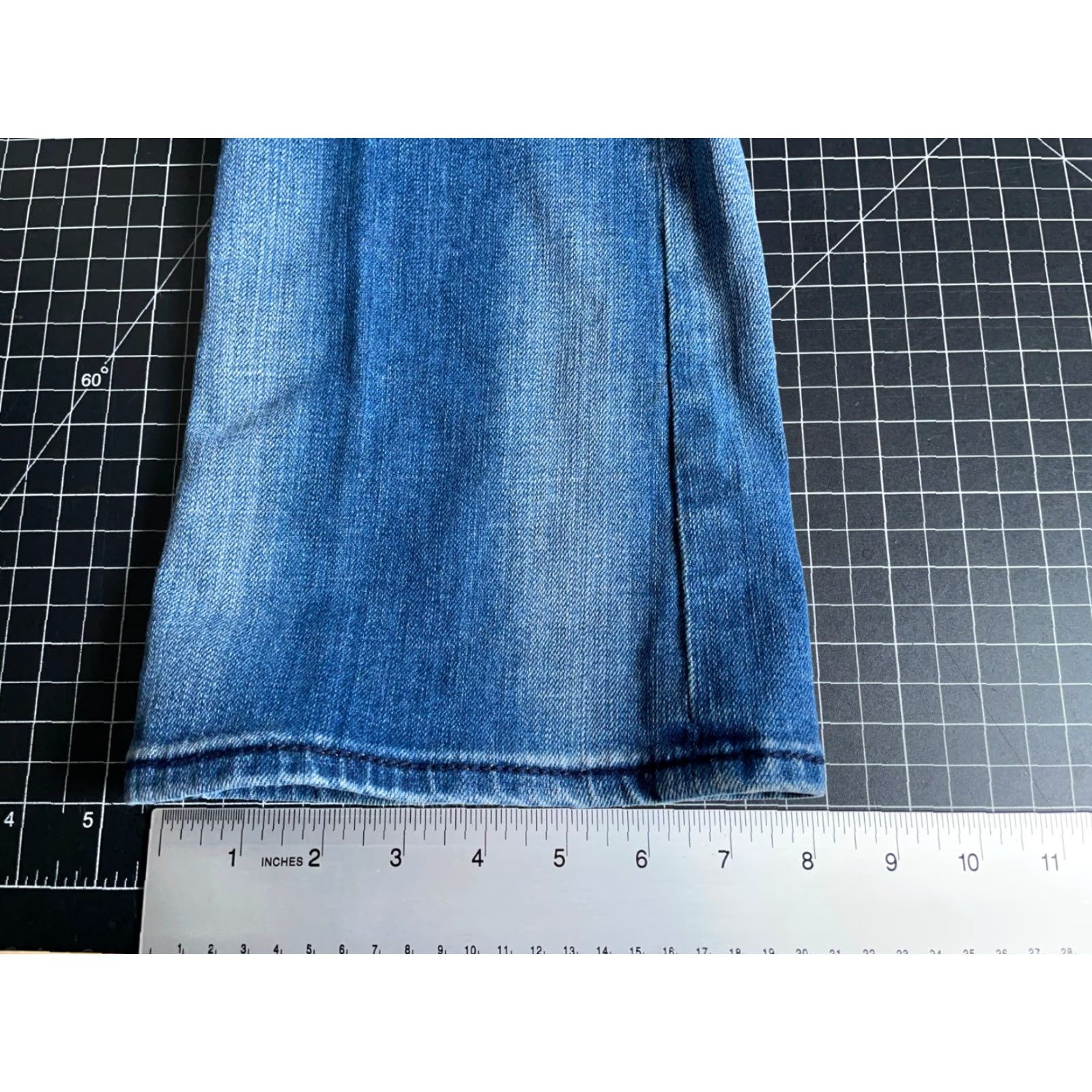 Vintage Rock Revival Patti Boot Cut Jeans Women's 28 Dark Blue Denim Stretch Flap Pocket 5-Pocket Design Regular Inseam 30"} Size 28" / US 6 / IT 42 - 7 Thumbnail