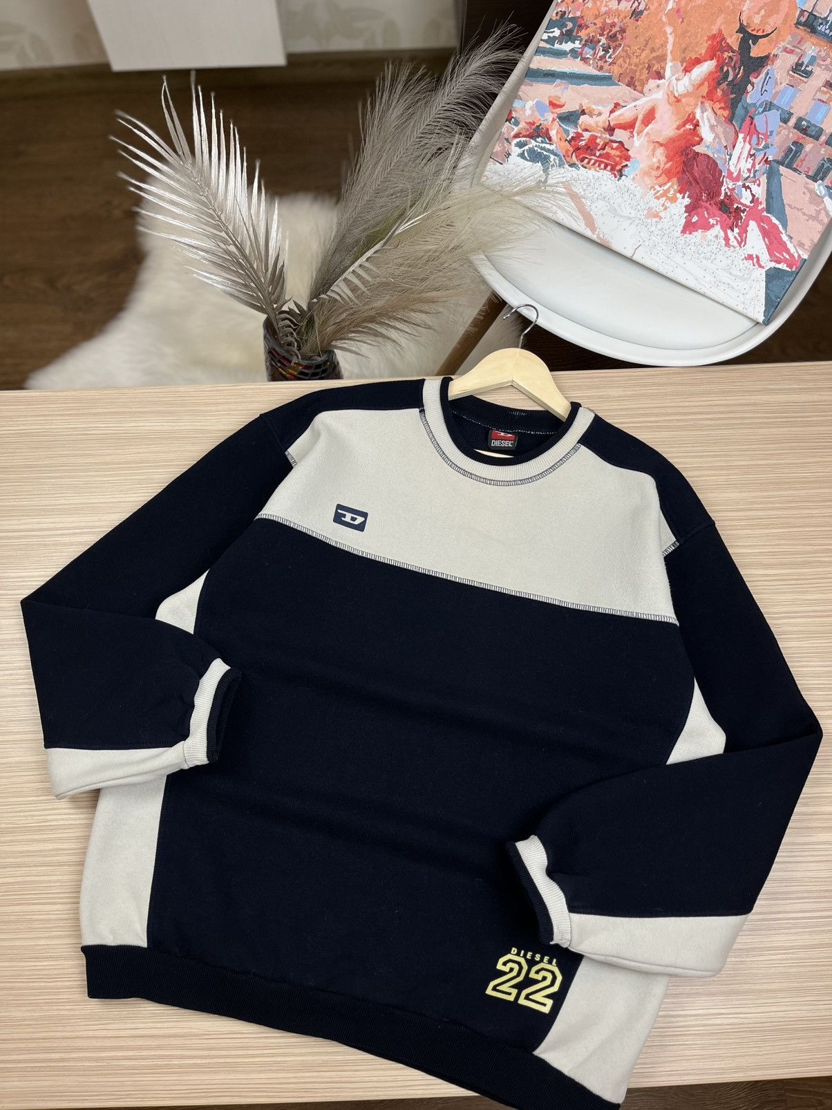 Diesel × Vintage Diesel sweatshirt Hype Y2K Size US XL / EU 56 / 4 - 1 Thumbnail