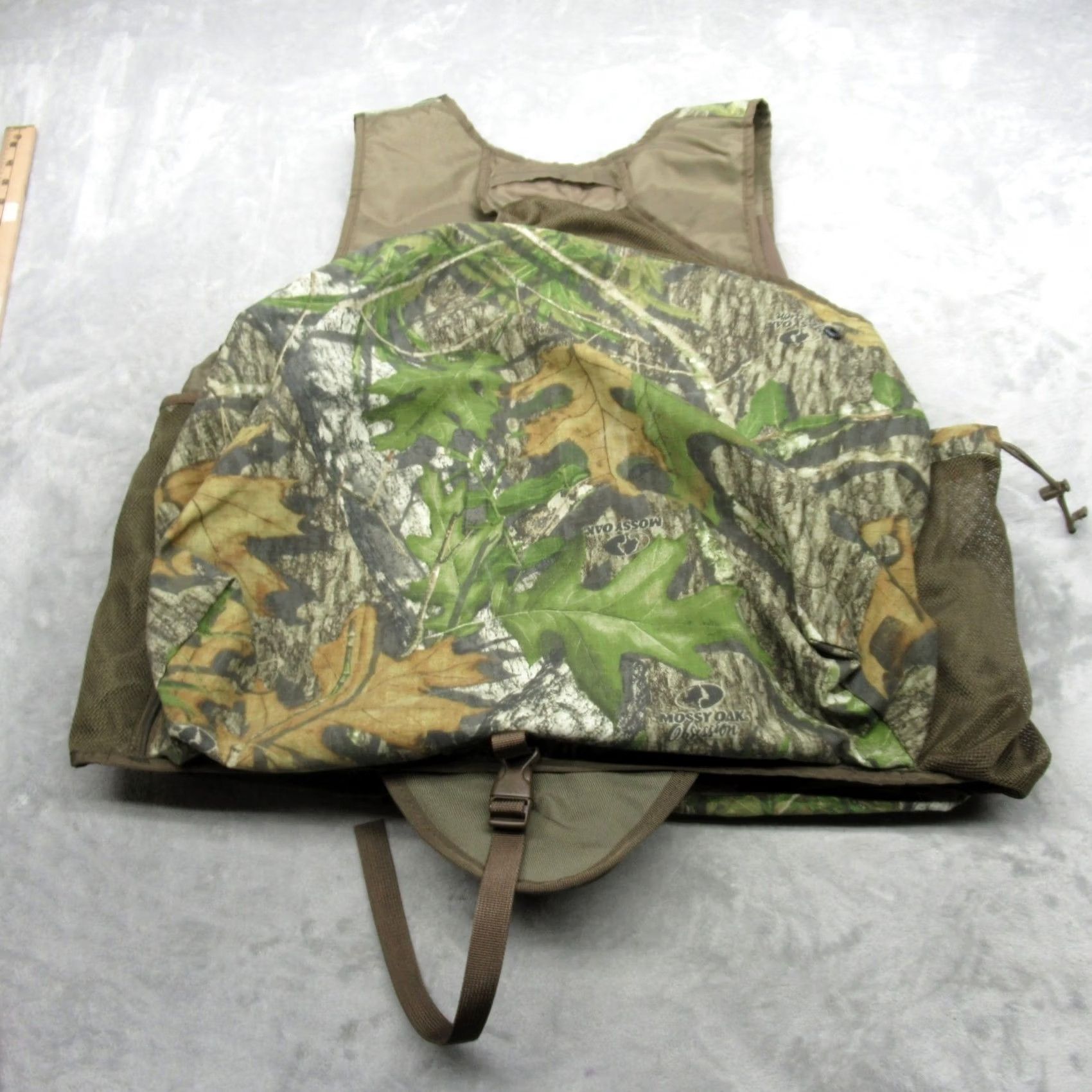 Vintage Mossy Oak Green Camo Hunting Vest FullZip Hat & Net Shootin Obsession Medium Men Size US M / EU 48-50 / 2 - 3 Thumbnail