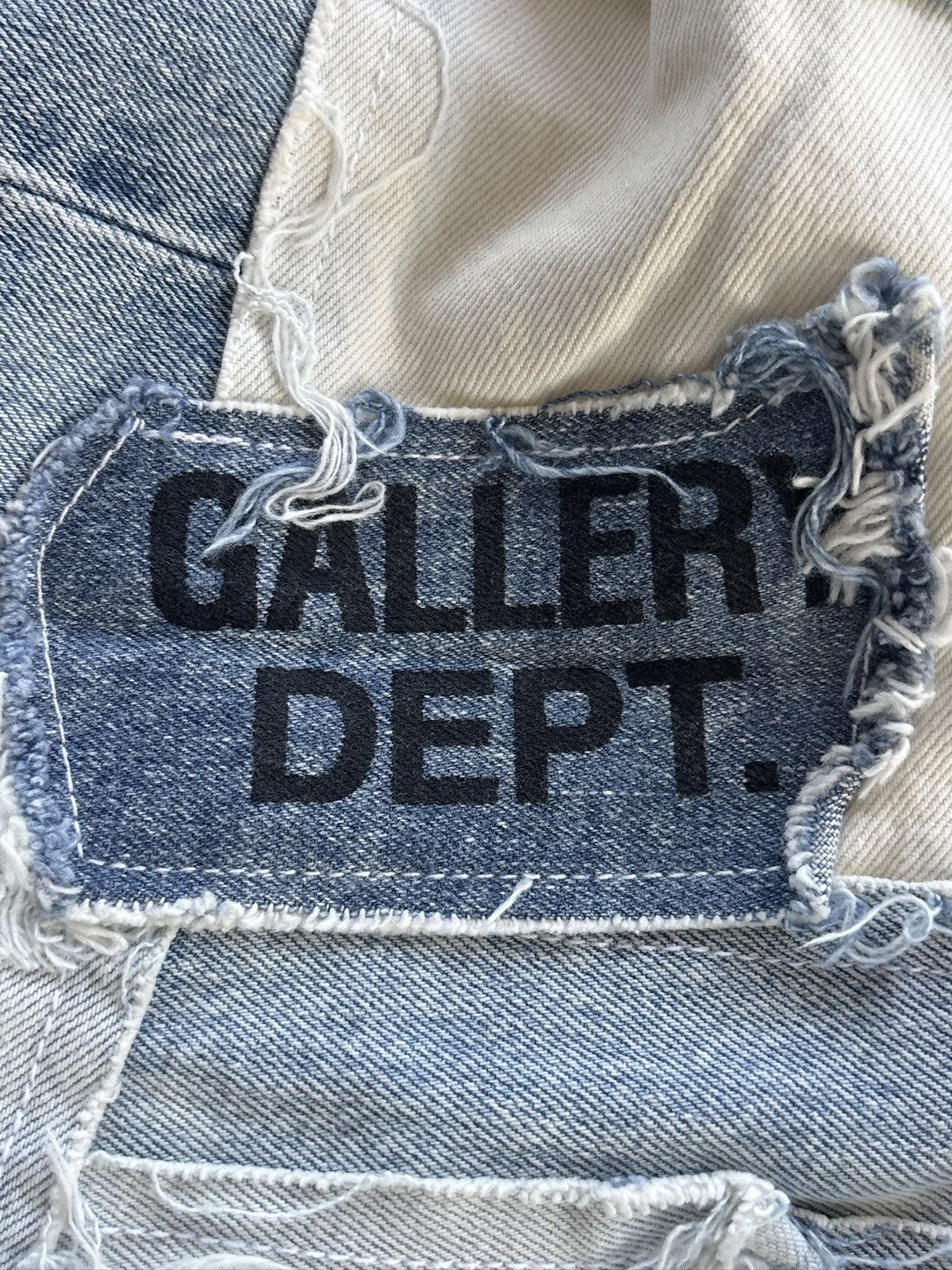 Gallery Dept. GALLERY DEPT | PATCHWORK DENIM LOGO SHORTS Size US 36 / EU 52 - 14 Thumbnail