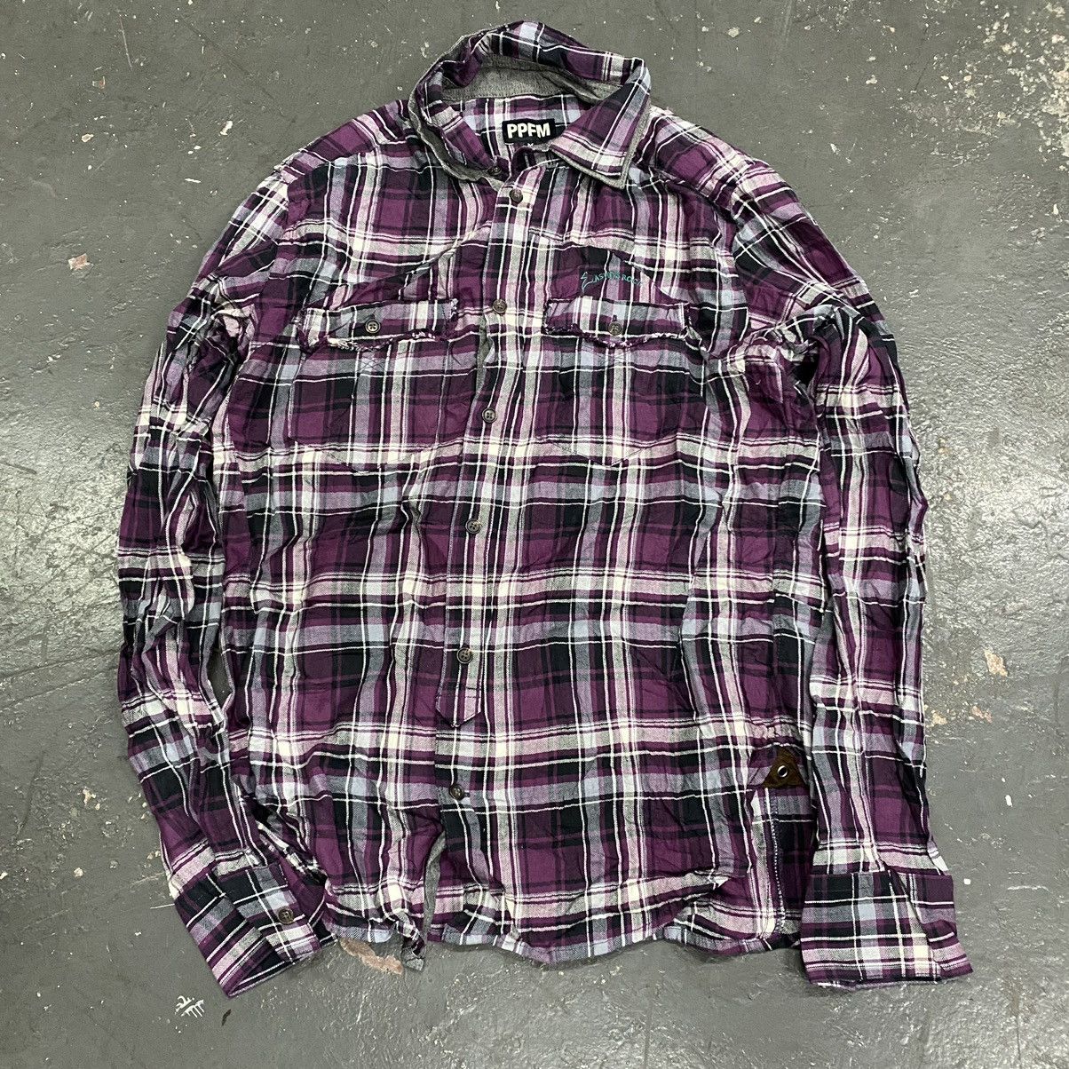 PPFM Ppfm checkered long sleeve polo Size US M / EU 48-50 / 2 - 1 Thumbnail