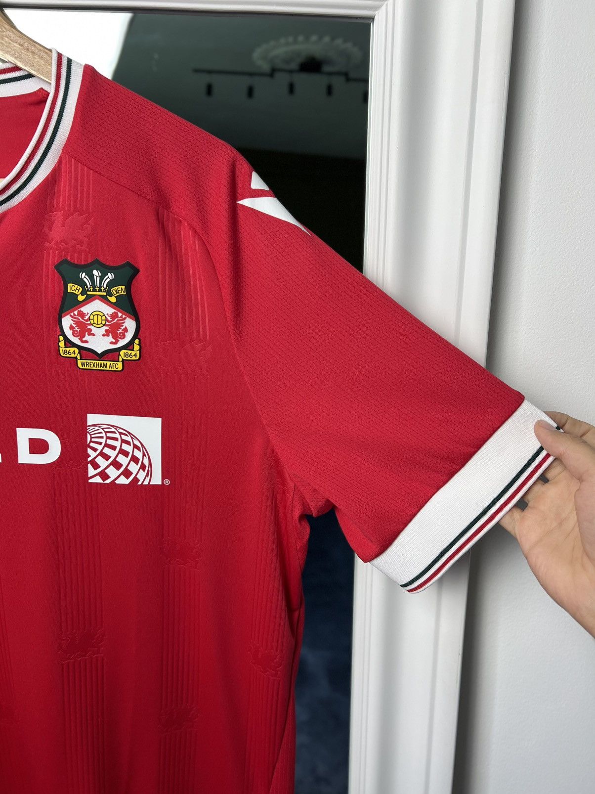 Macron × Vintage Wrexham AFC Home Jersey 2023/24 Macron XL – Mint Condition Size US XL / EU 56 / 4 - 14 Thumbnail