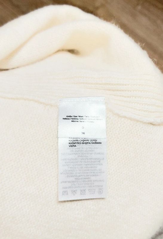 Other 100% cashmere sweater turtleneck jumper ecru vintage Size XS / US 0-2 / IT 36-38 - 8 Thumbnail