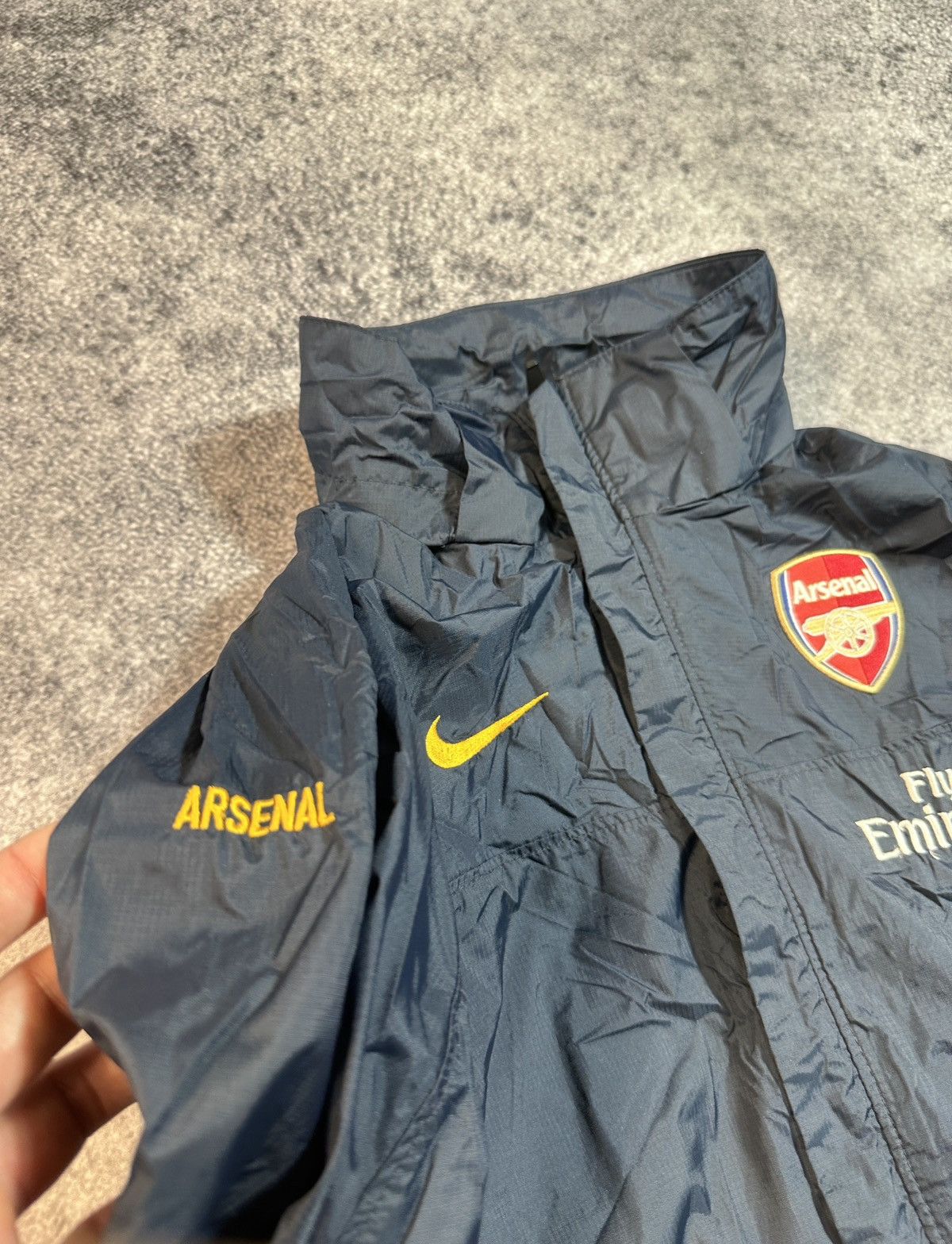 Nike × Vintage Vintage Nike Arsenal O2 Soccer Jacket Blokecore Rare XS Size US XS / EU 42 / 0 - 3 Thumbnail