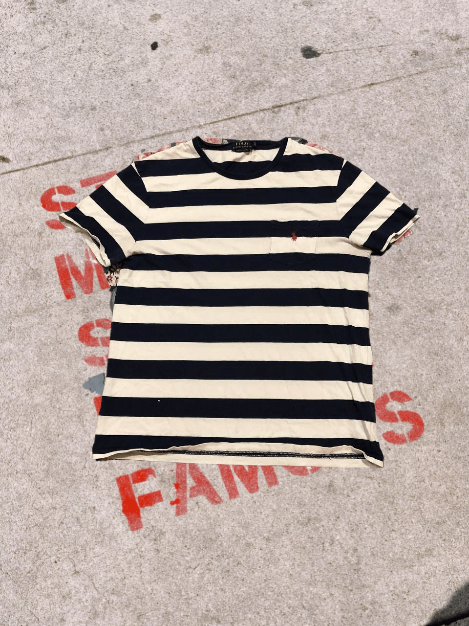 Polo Ralph Lauren Vintage POLO RALPH LAUREN Logo T Shirt STRIPED Size US L / EU 52-54 / 3 - 1 Thumbnail