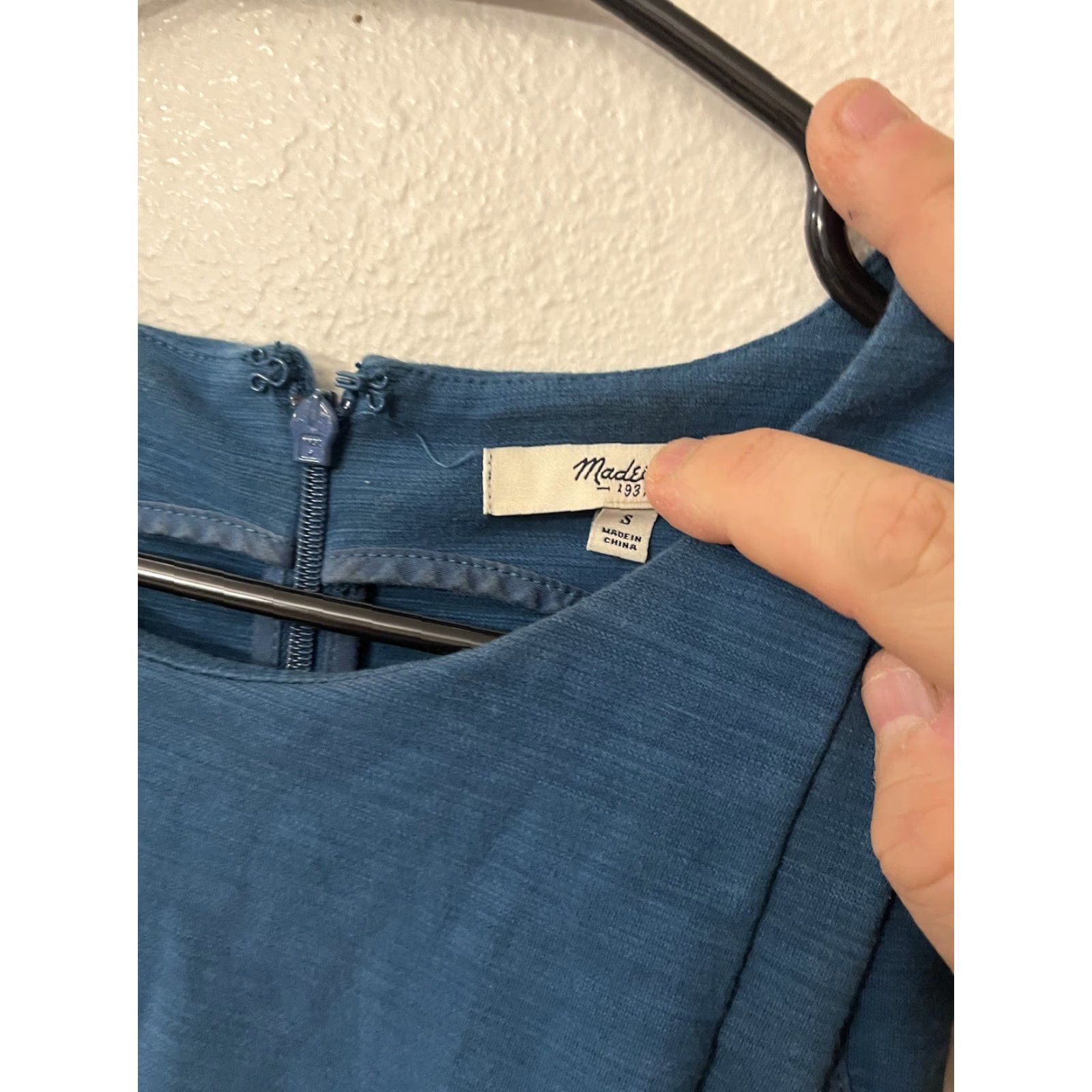Madewell Madewell Keynote Ponte Fit And Flare Dress Blue Size S Sleeveless Style A8495 Size S / US 4 / IT 40 - 3 Thumbnail