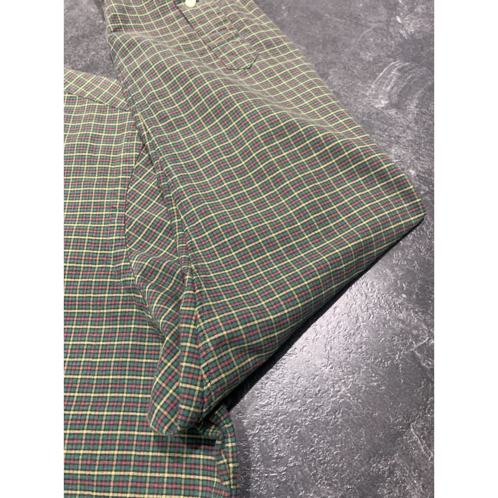 Polo Ralph Lauren Polo Ralph Lauren Plaid Button-Up Shirt Mens Large Green Long Sleeve Casual Cotton Size US L / EU 52-54 / 3 - 3 Thumbnail