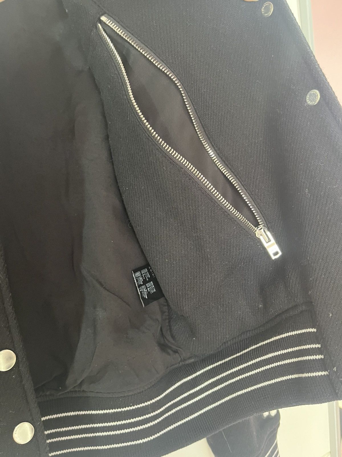 Amiri Amiri Varsity Bone Bomber Jacket Size US S / EU 44-46 / 1 - 12 Thumbnail