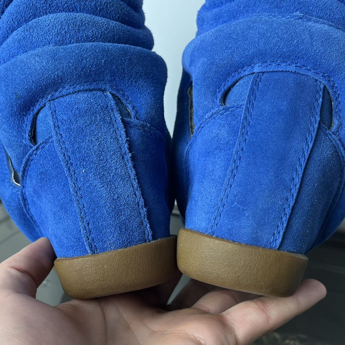 Isabel Marant Iconic Isabel Marant Bekett Blue Suede Wedge Y2k Sneakers Size US 6 / IT 36 - 4 Thumbnail