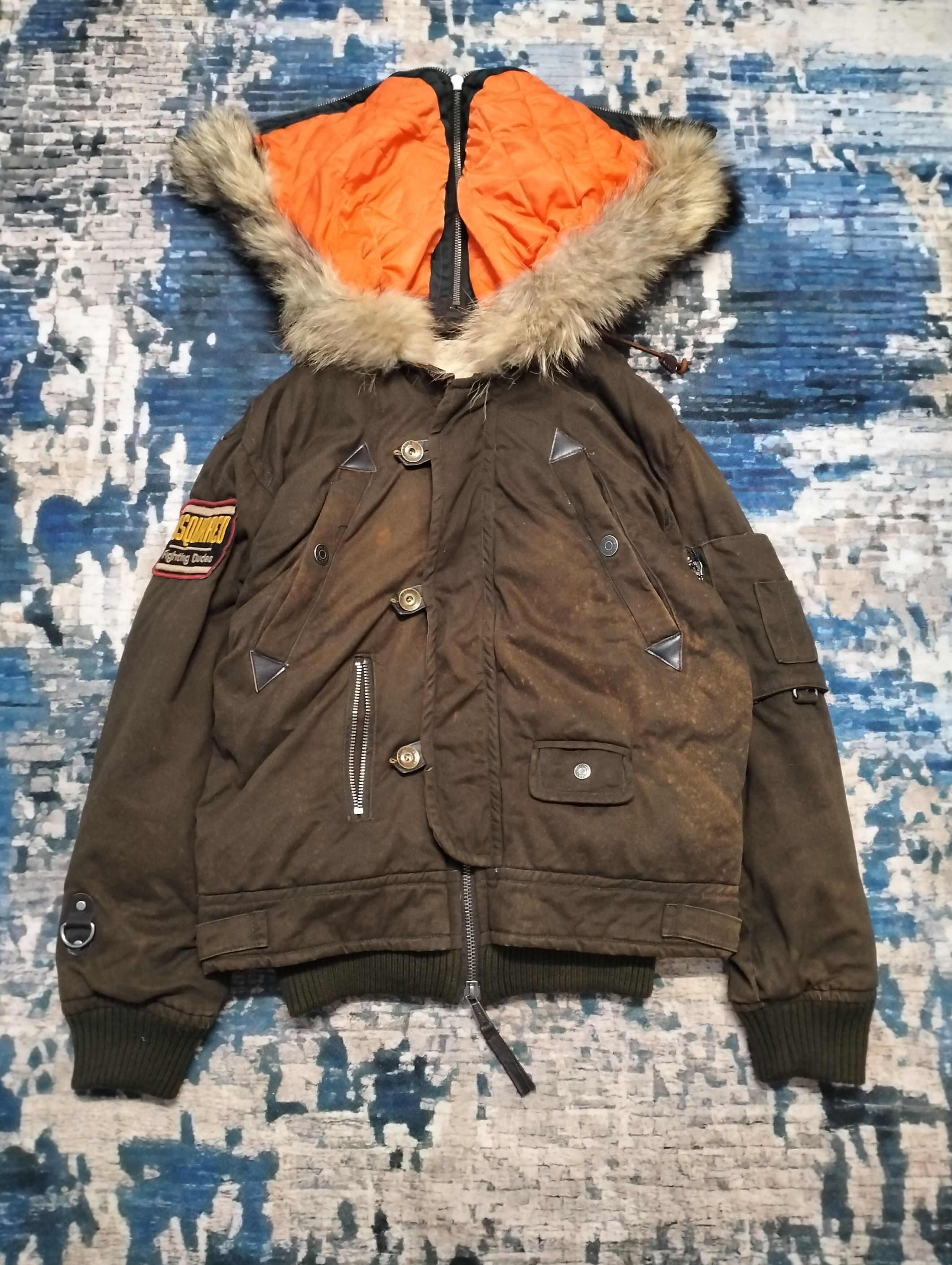 Dsquared2 Dsquared2 Fightin Dude Hooded DOWN Jacket size 50 Size US M / EU 48-50 / 2 - 2 Thumbnail