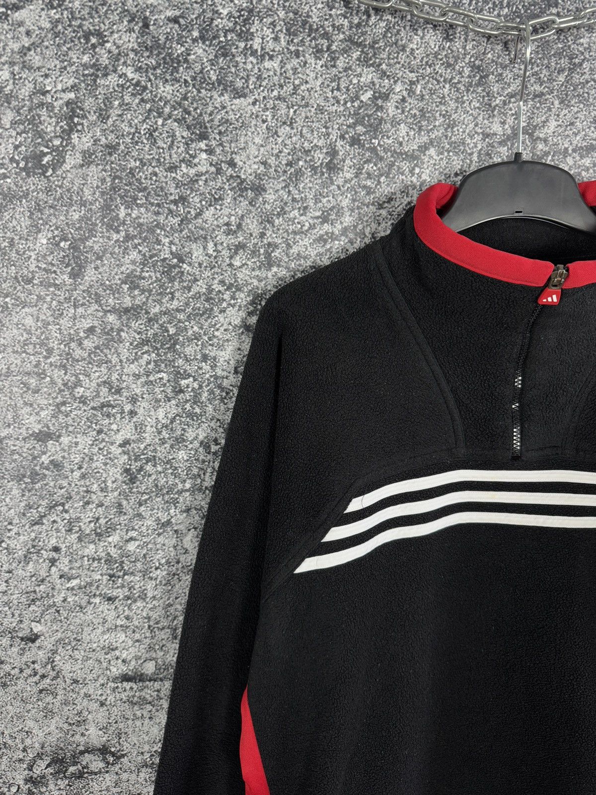 Adidas Adidas Vintage Fleece 1/4 Zip Jacket Retro Style 90s Size L Size US L / EU 52-54 / 3 - 3 Thumbnail