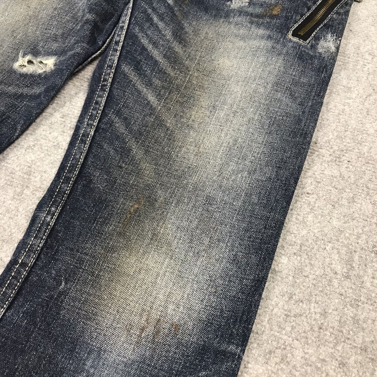 If Six Was Nine × Japanese Brand × Le Grande Bleu (L.G.B.) FLARE SEMANTICDESIGN JAPAN DESIGN ZIPPER BOOTCUT PANTS Size US 28 / EU 44 - 7 Thumbnail
