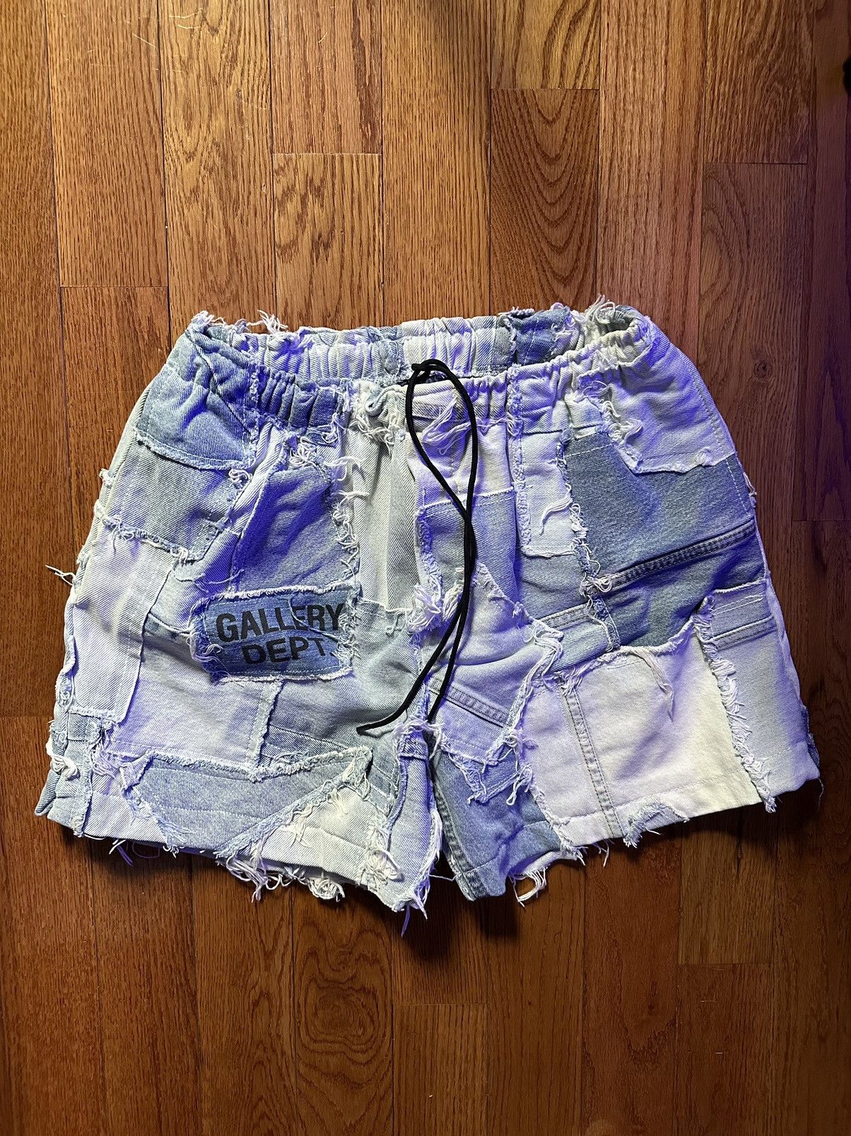 GALLERY DEPT　PATCHWORK DENIM ZUMA SHORTS GALLERY DEPT. PATCHWORK DENIM ZUMA SHORTS | BLUE