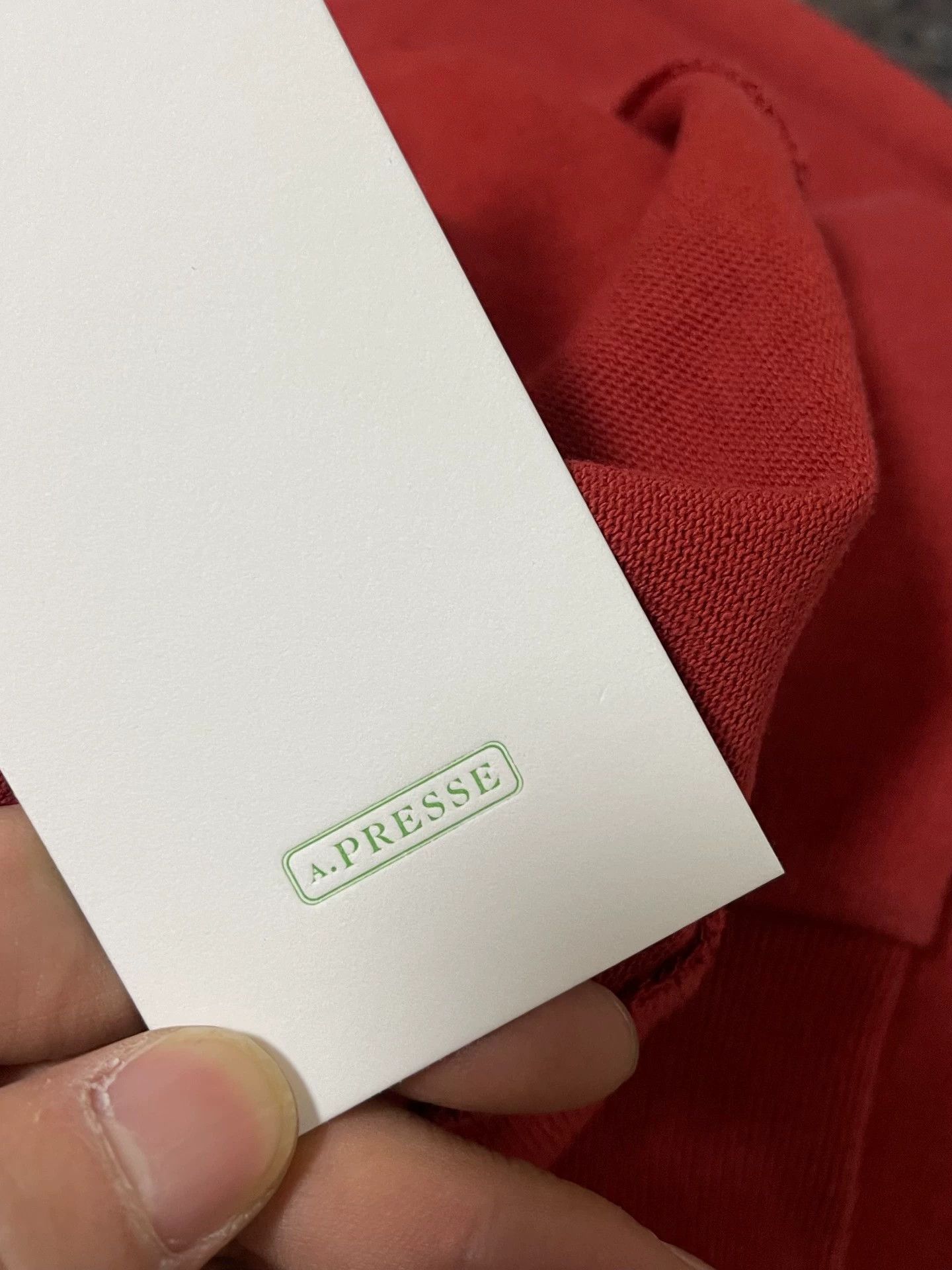 A.PRESSE A.PRESSE VINTAGE L/S T-SHIRT Red 2 24aw Vintage Wash Japan Size US M / EU 48-50 / 2 - 8 Thumbnail