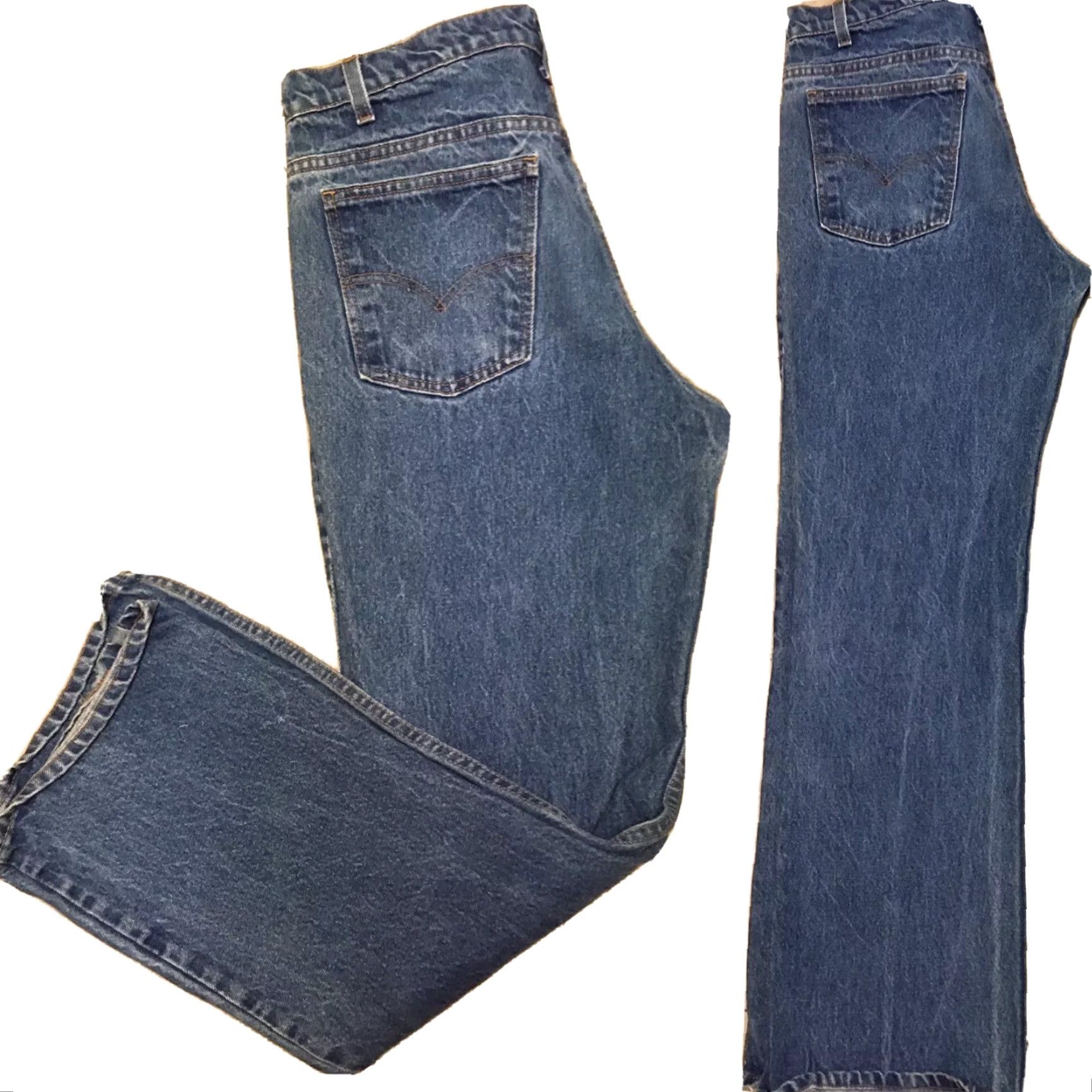 Levi's VINTAGE Levi's 517 Jeans Orange Tab Made In USA Sz 36 32 Denim Jeans Blue 1990s Mens Size US 34 / EU 50 - 3 Thumbnail