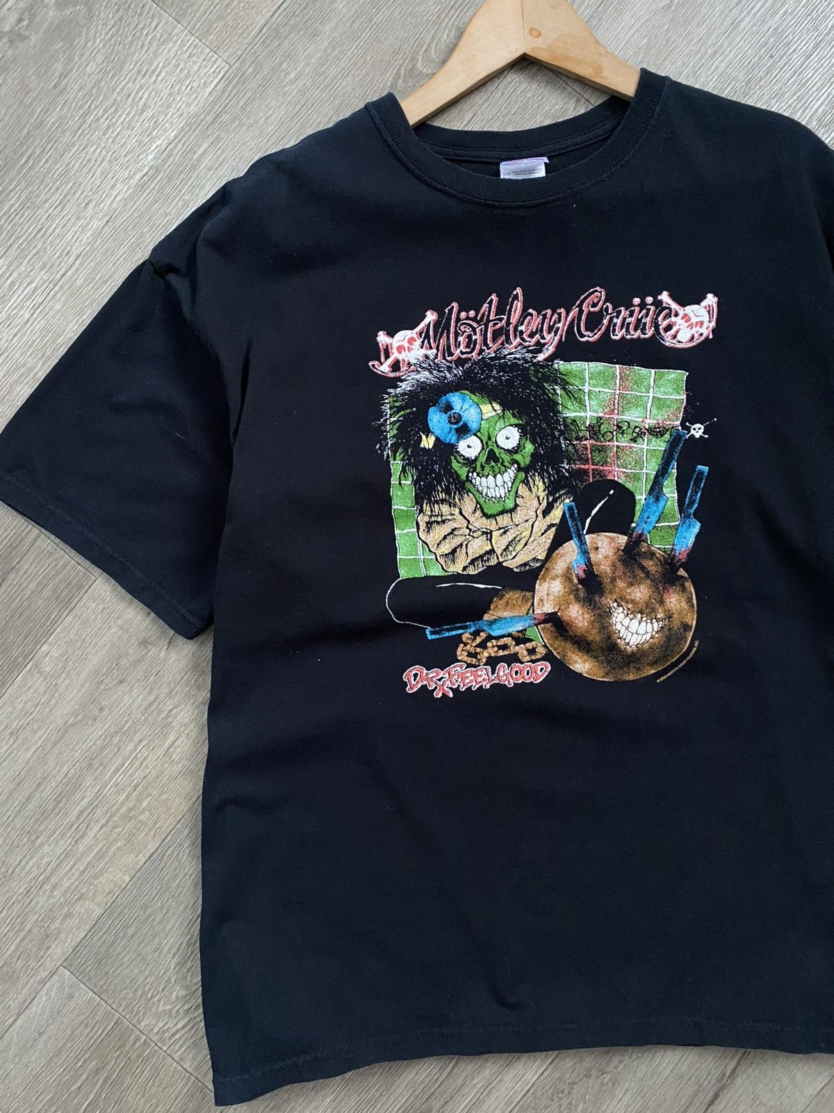 Gildan 🫧MOTLEY CRUE DR. FEELGOOD TOUR 89-90s PUSHEAD ROCK METAL XL Size US XL / EU 56 / 4 - 2 Thumbnail