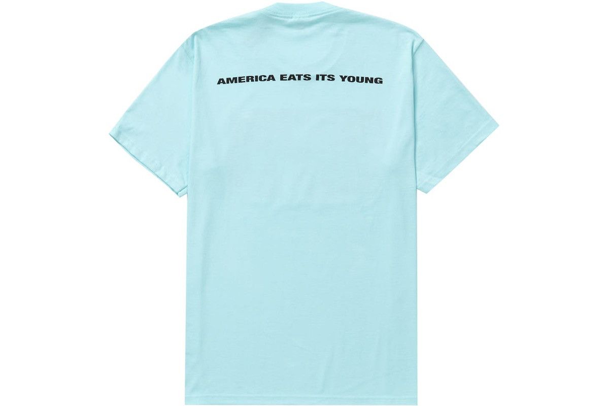 Supreme Supreme America Eats Its Young Tee Turquoise Size US L / EU 52-54 / 3 - 2 Thumbnail